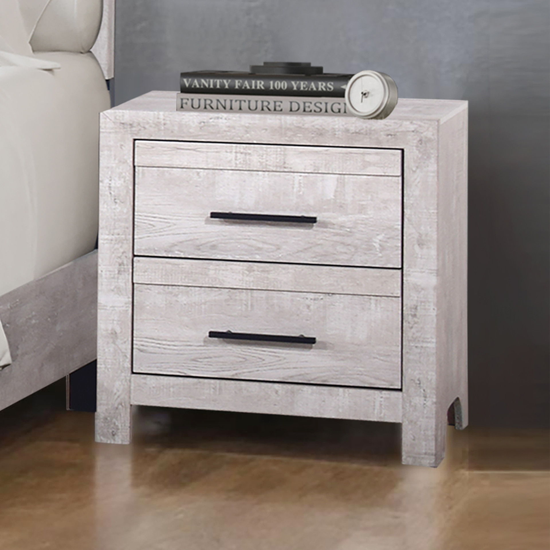 Biscayne - Nightstand - Driftwood, light gray, view 7