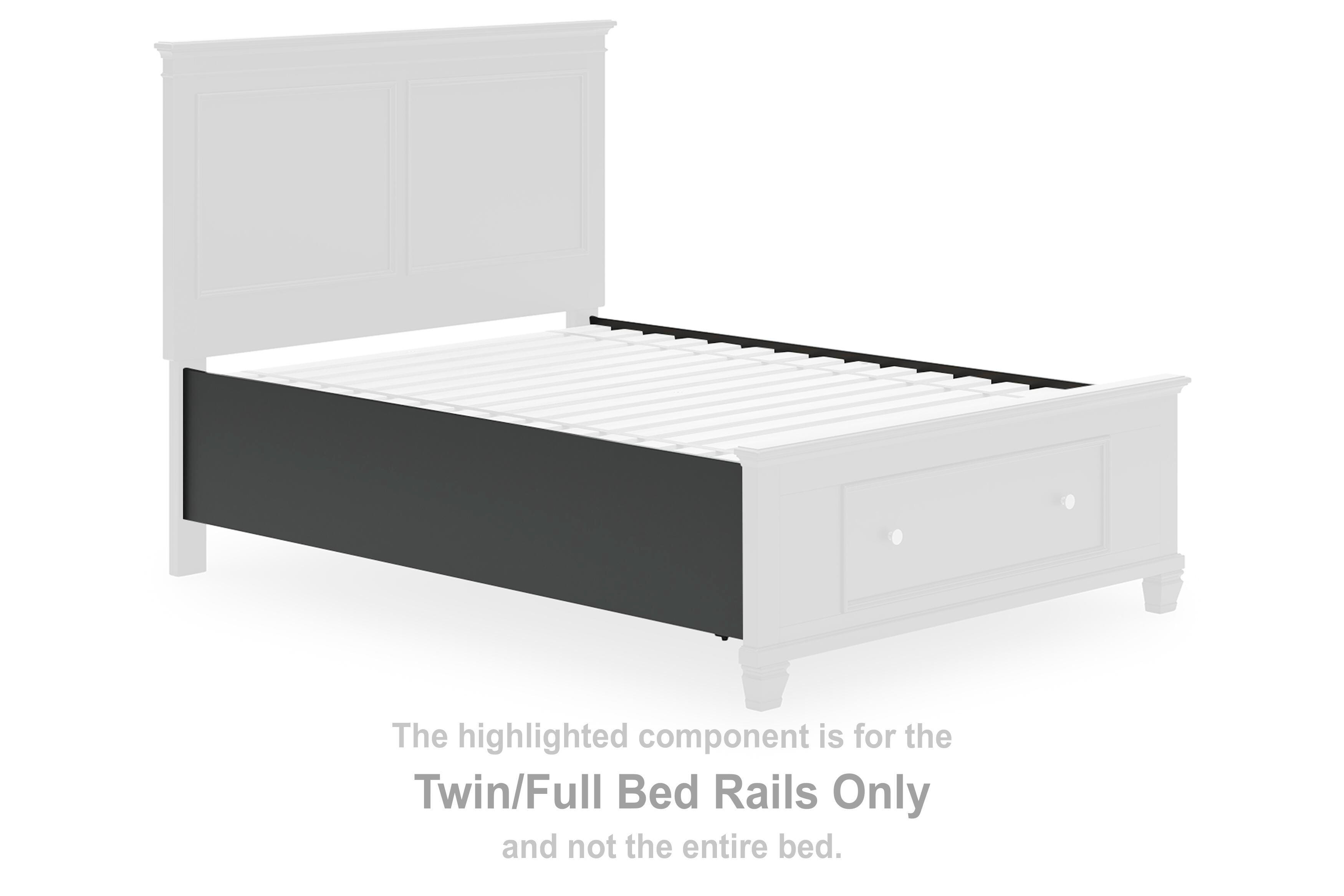 Lanolee – Twin/Full Bed Rails – Black