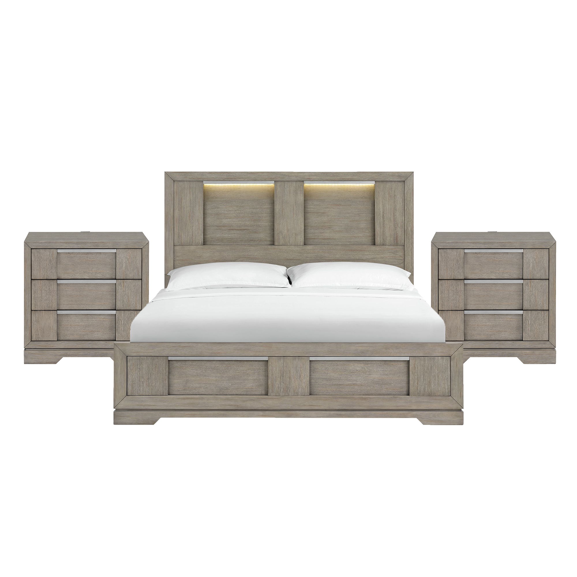 King · 3 Pc · Bedroom Set