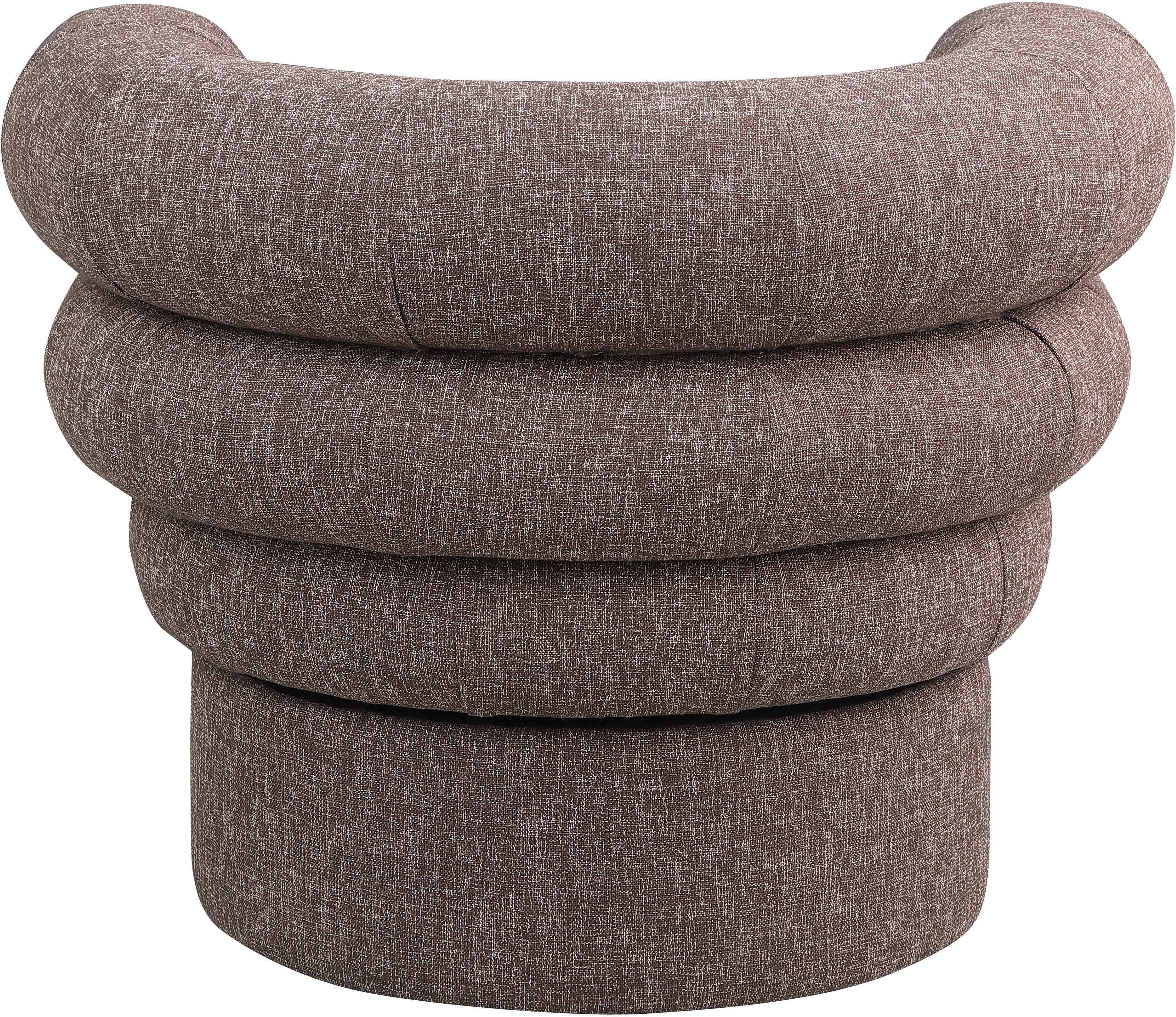 Valentina - Accent Swivel Chair - Brown