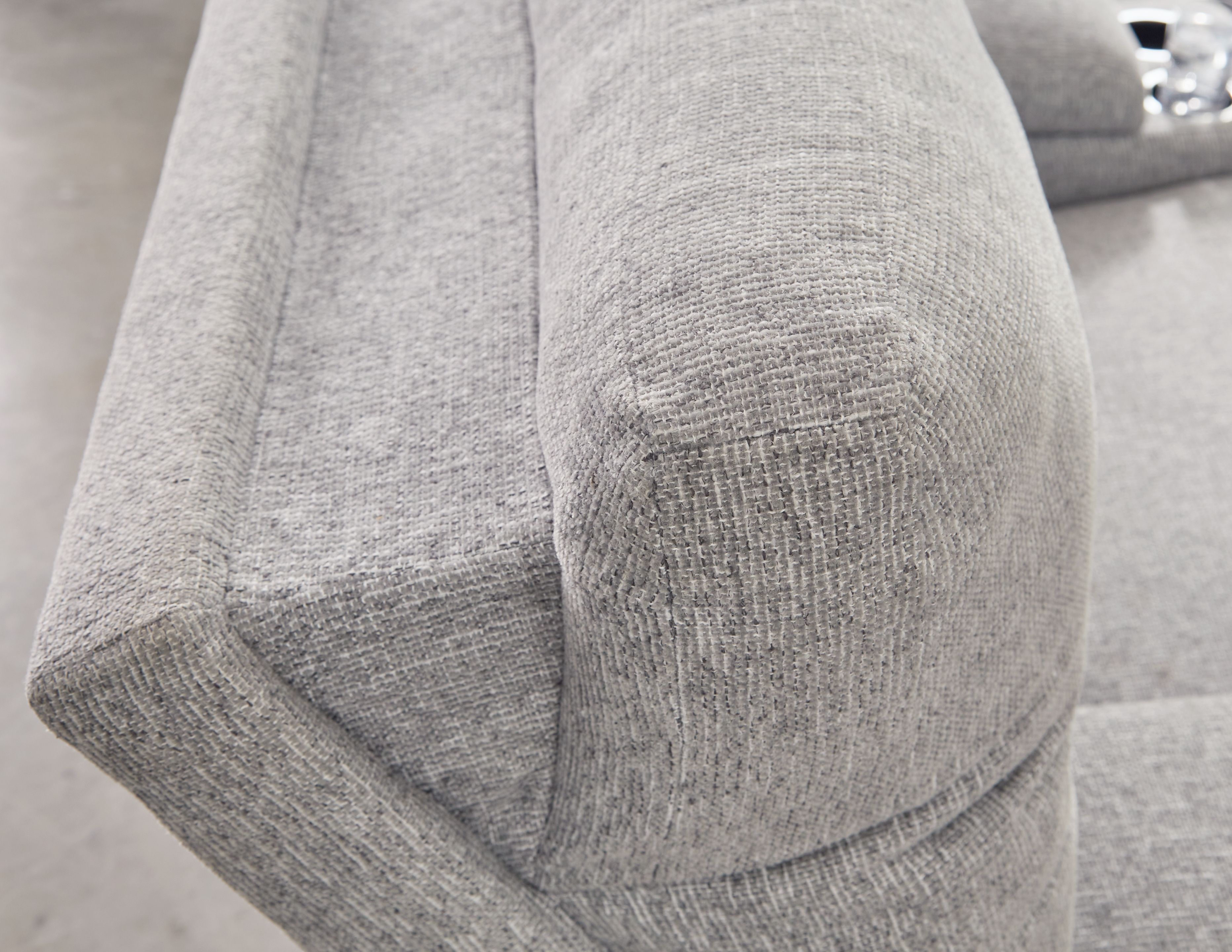 Acklen Place - 3-Piece Power Reclining Sectional With LAF Power Reclining Back Chaise - Pewter