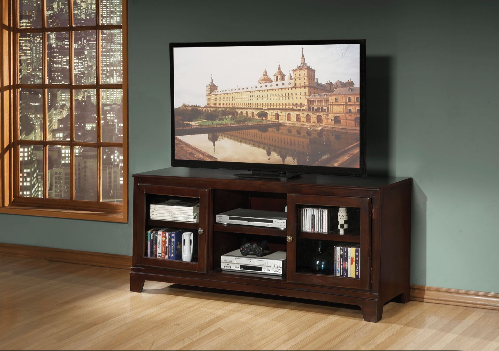 Halden TV Stand Merlot New Lots Furniture Online Store