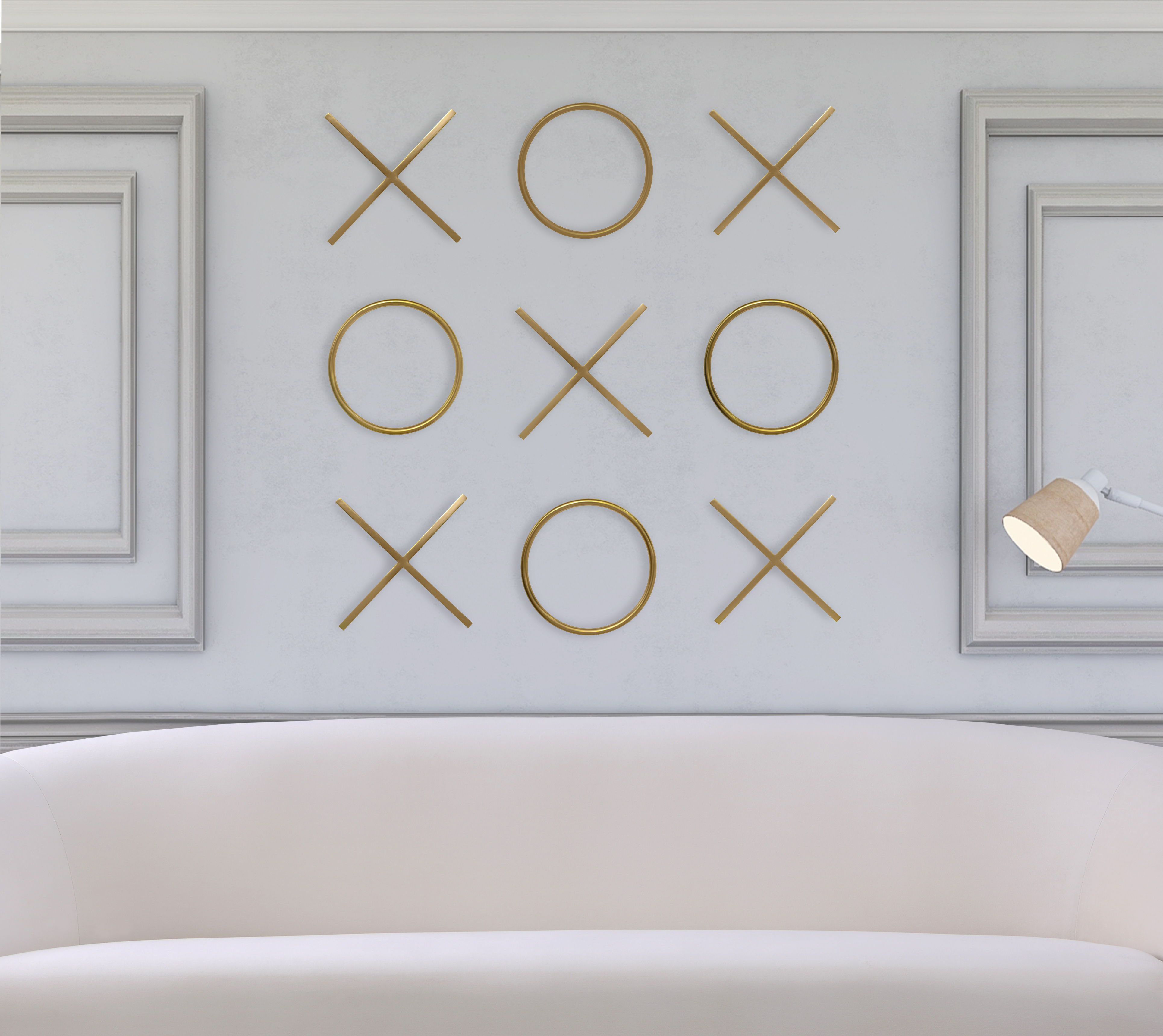 XOXO - Steel Wall Decor - Gold
