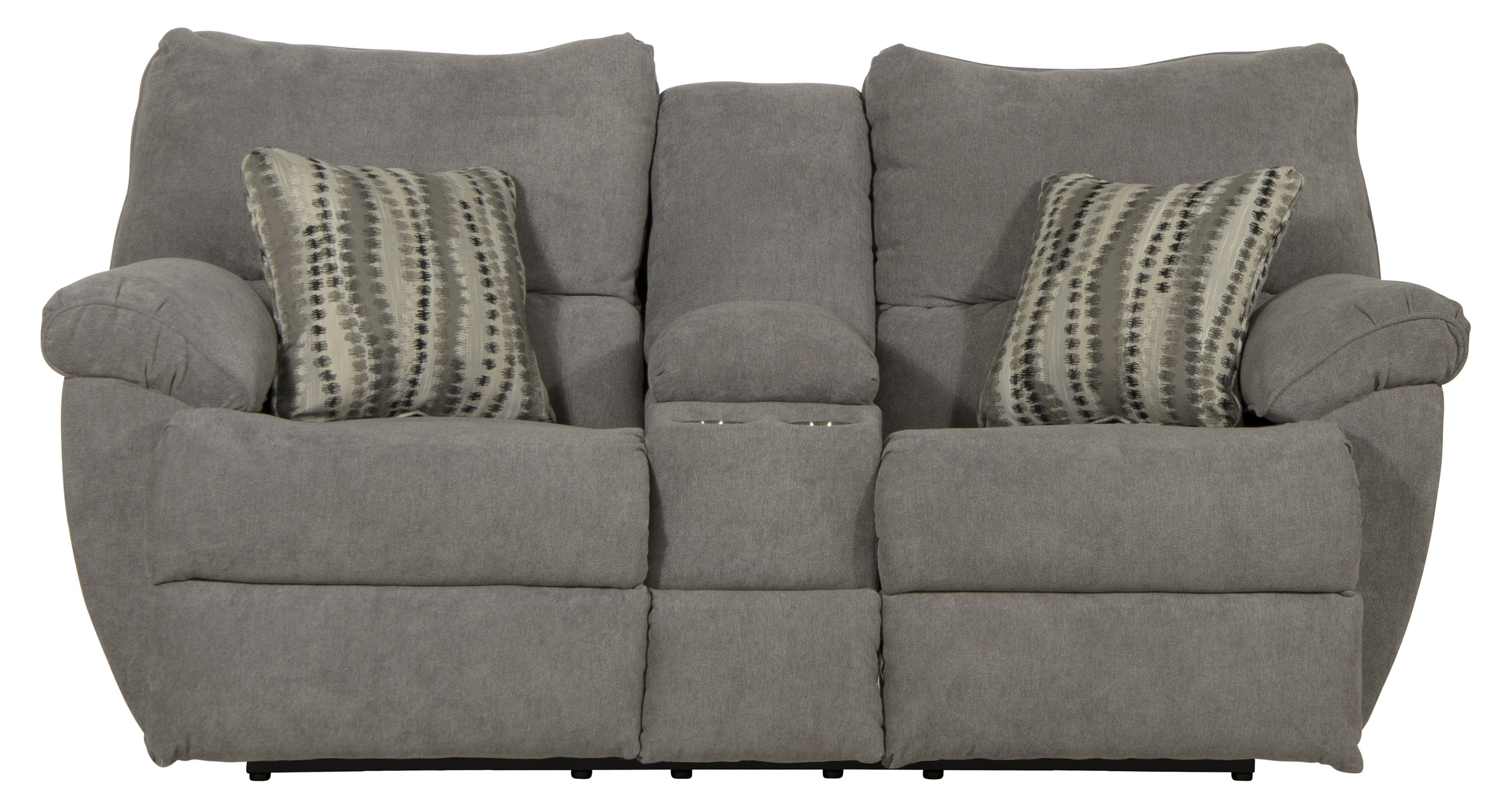 Sadler - Lay Flat Reclining Console Loveseat - Mica