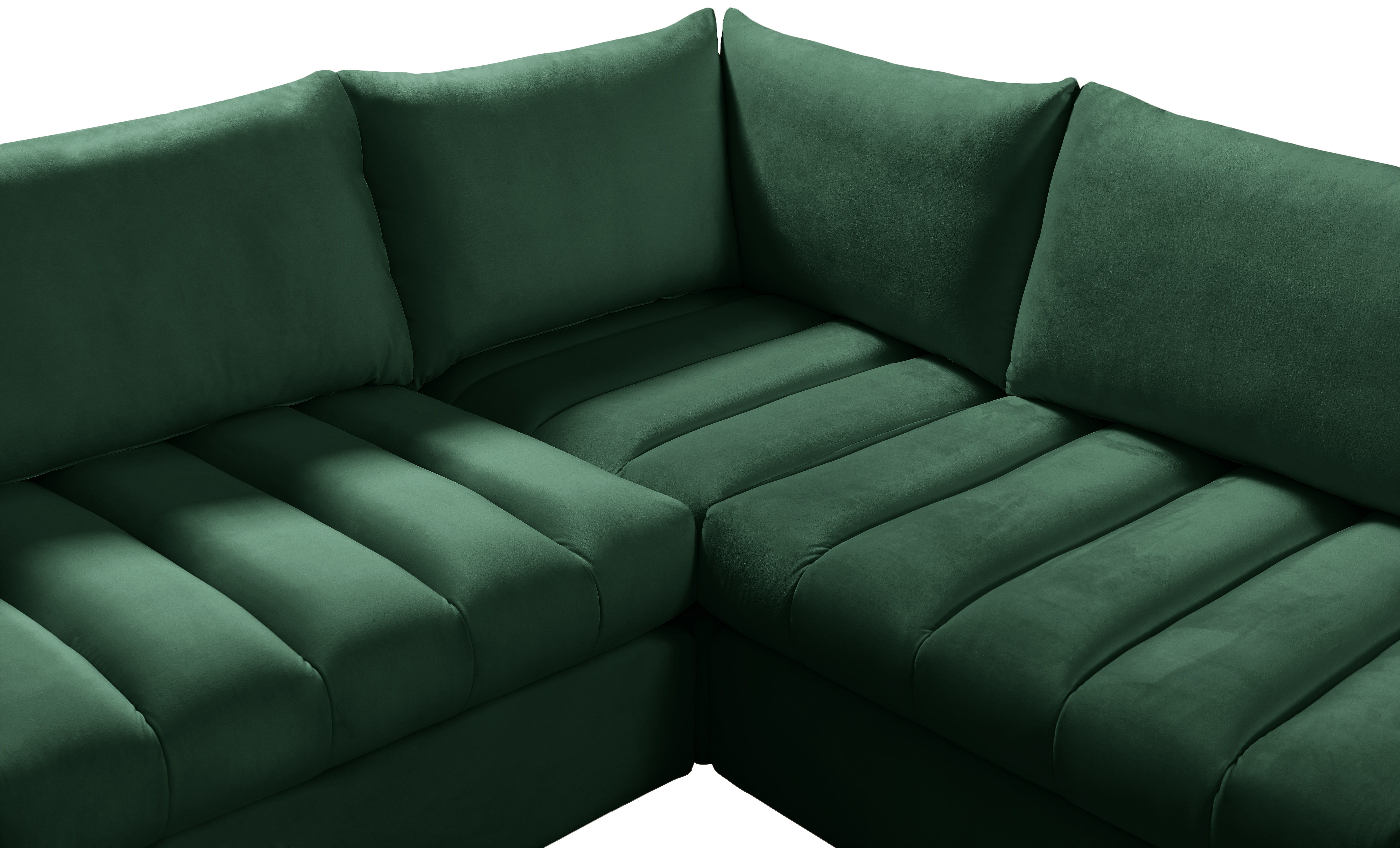 Jacob - Modular U-Shaped Sectional 6 Piece - Green