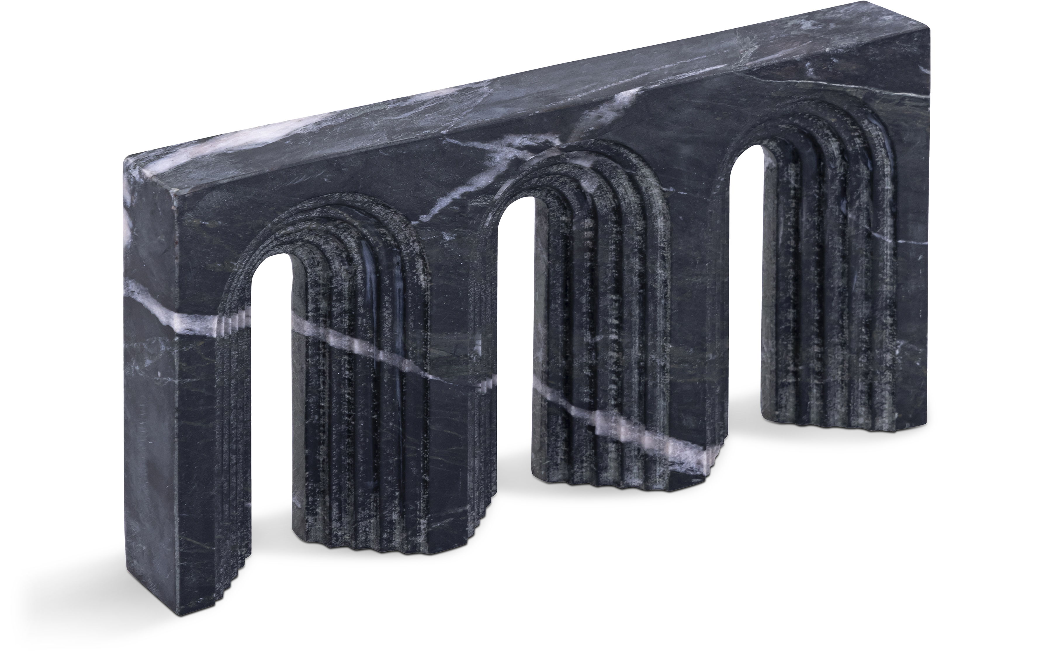 Curva - Marble Decorative Object - Black