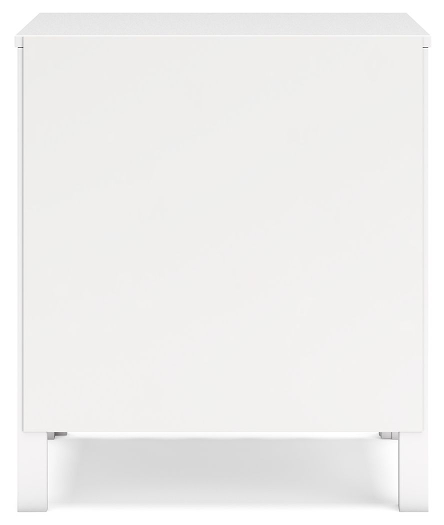 Hallityn - Two Drawer Night Stand - White, white, view 7
