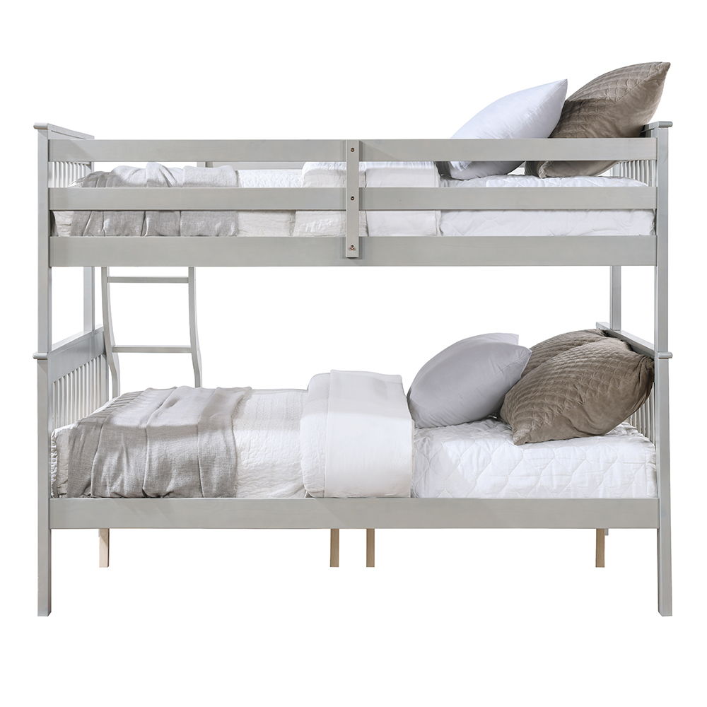 Marita - Twin Over Full Bunk Bed - Gray, gray, view 4