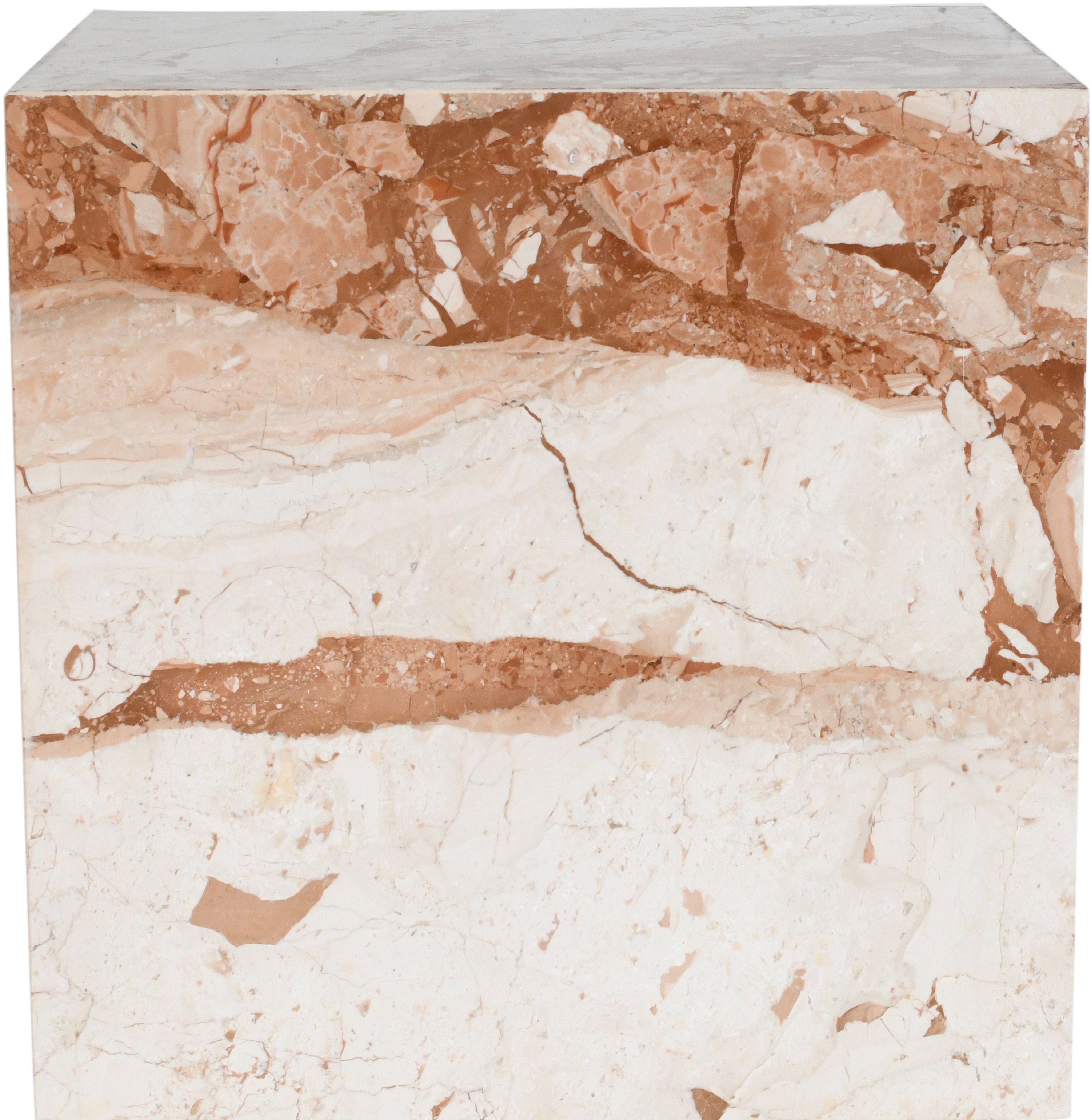 Bolzano - Marble End Table - Cream