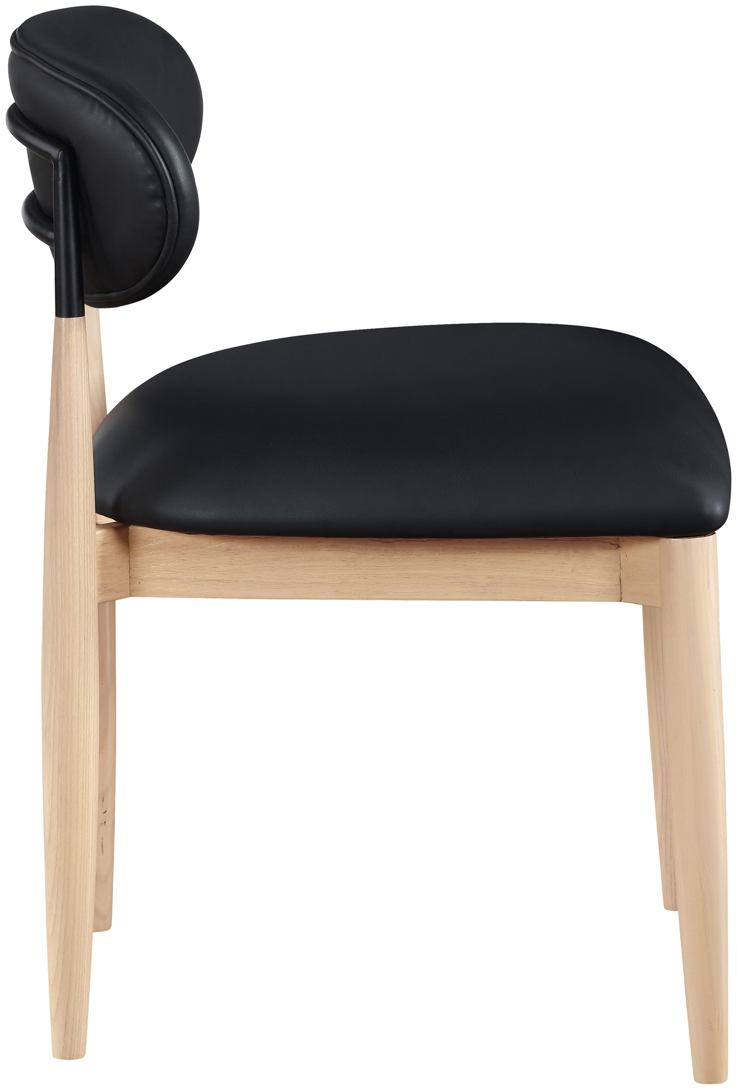 Riccio - Upholstered Dining Side Chair (Set of 2) - Black