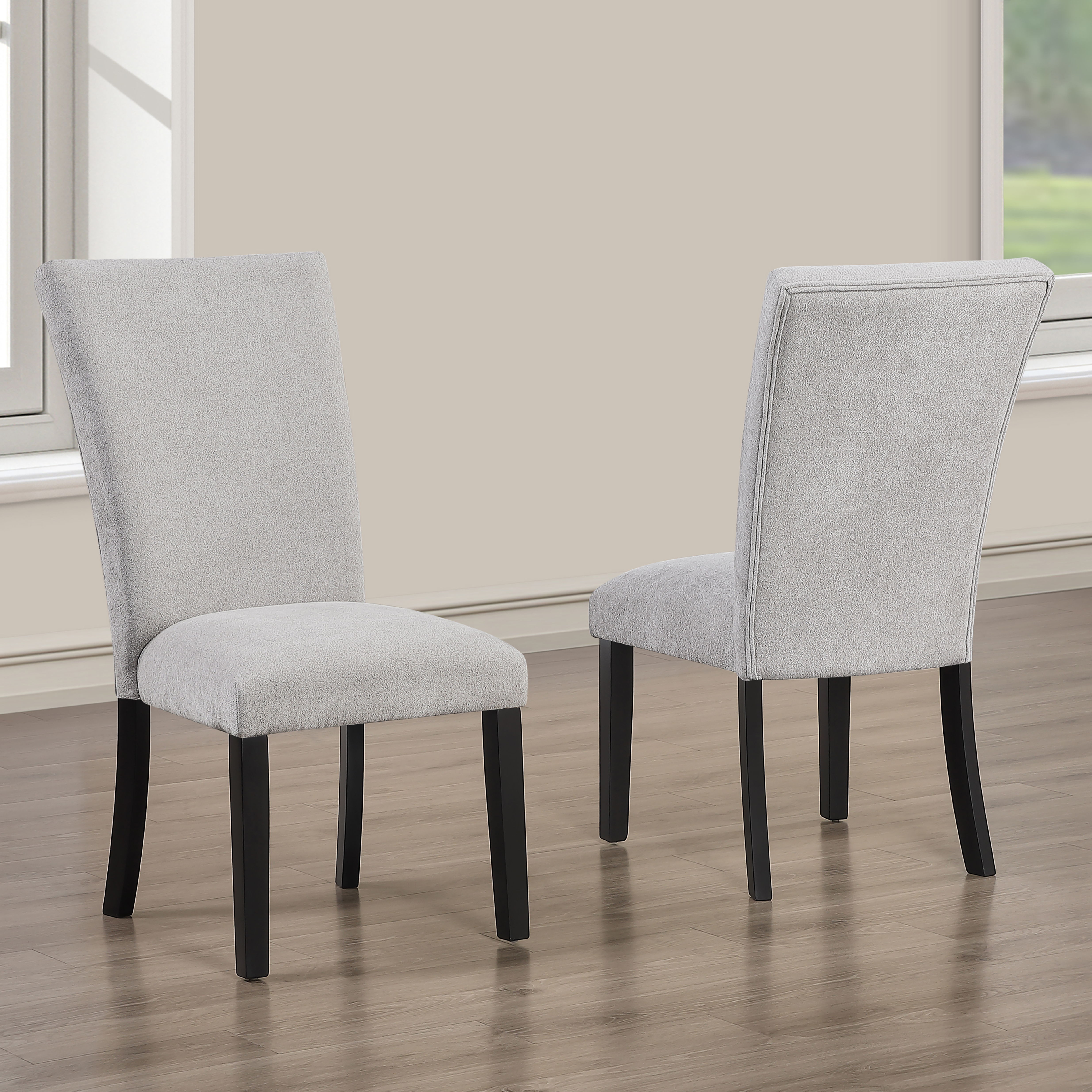 Artemis - Chenille Side Chair - Gray