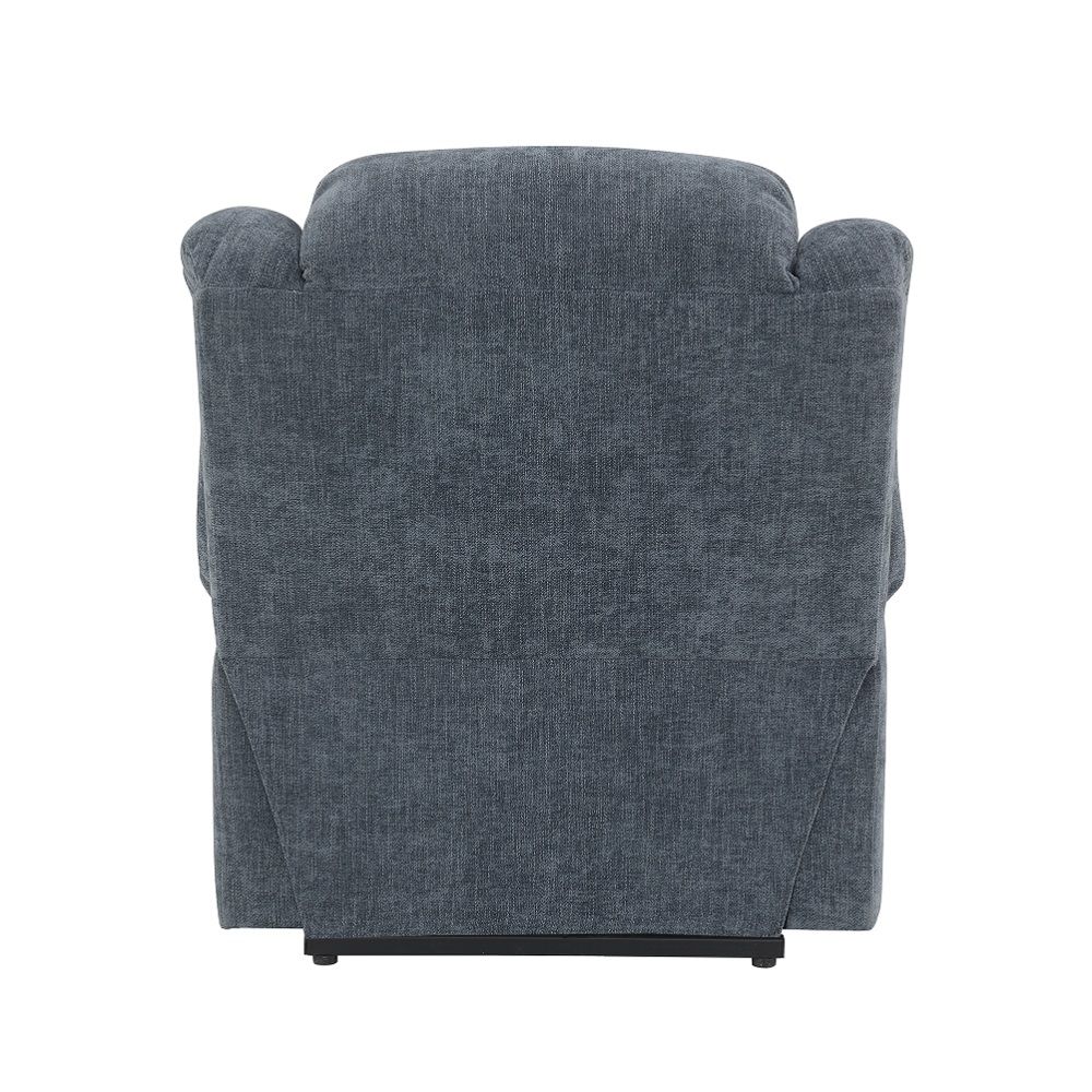 Omarion - Power Recliner With Lift & Heating & Massage - Blue Chenille, blue, view 4