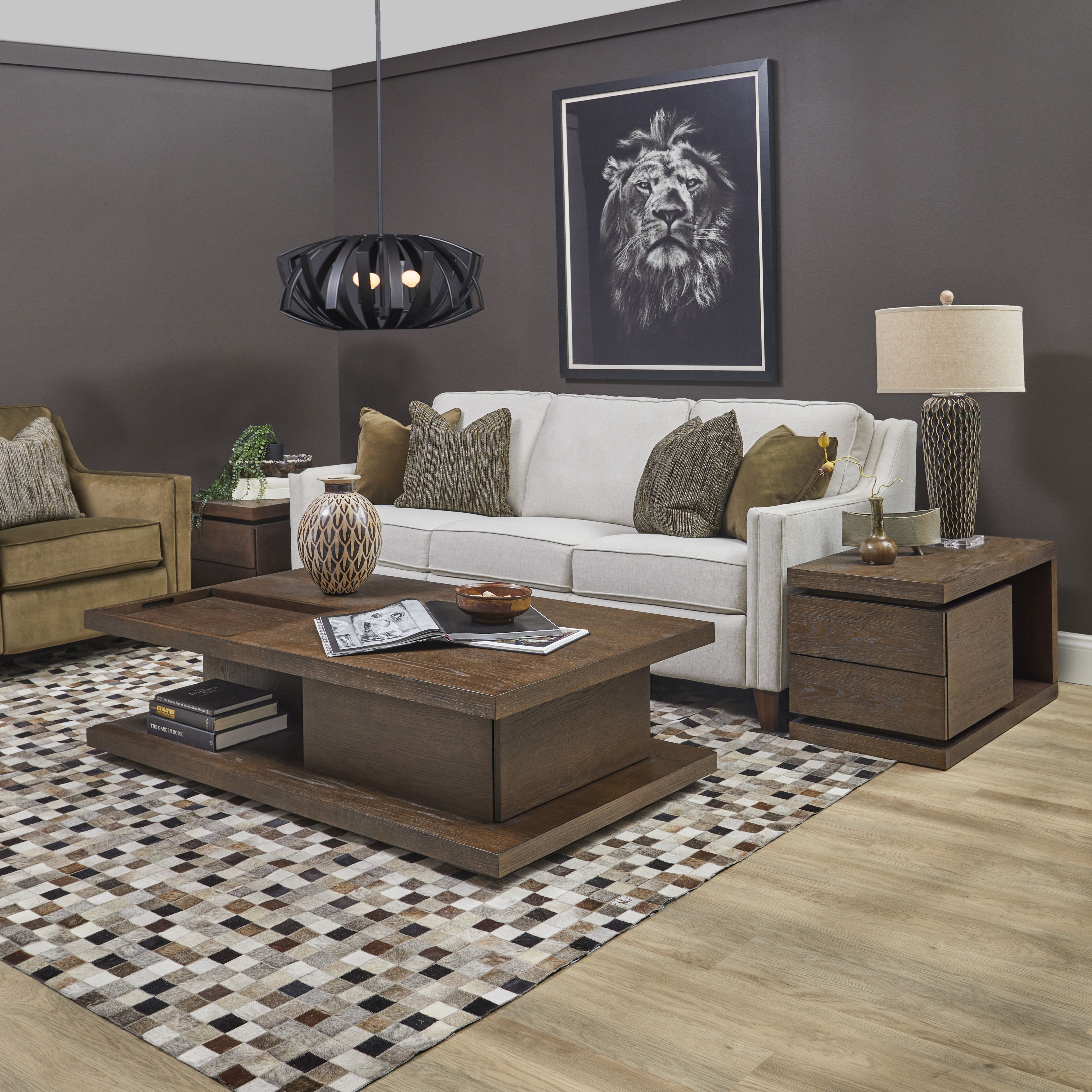 Athens - End Table - Chocolate Brown, dark brown