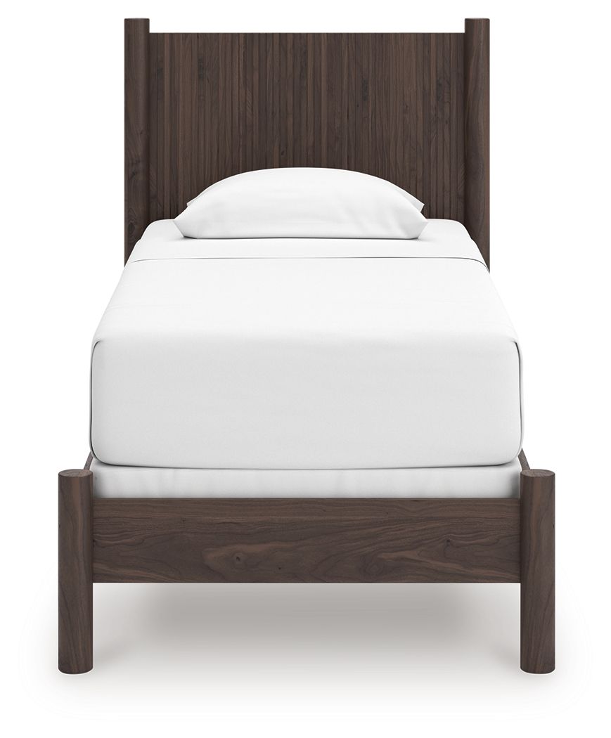 Ashley Furniture Pamytta - Twin Panel Bed - Brown - Image 5