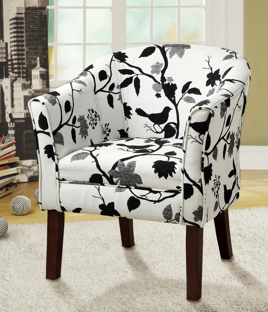 Accents : Chairs - Black/white - Accent Chair Image