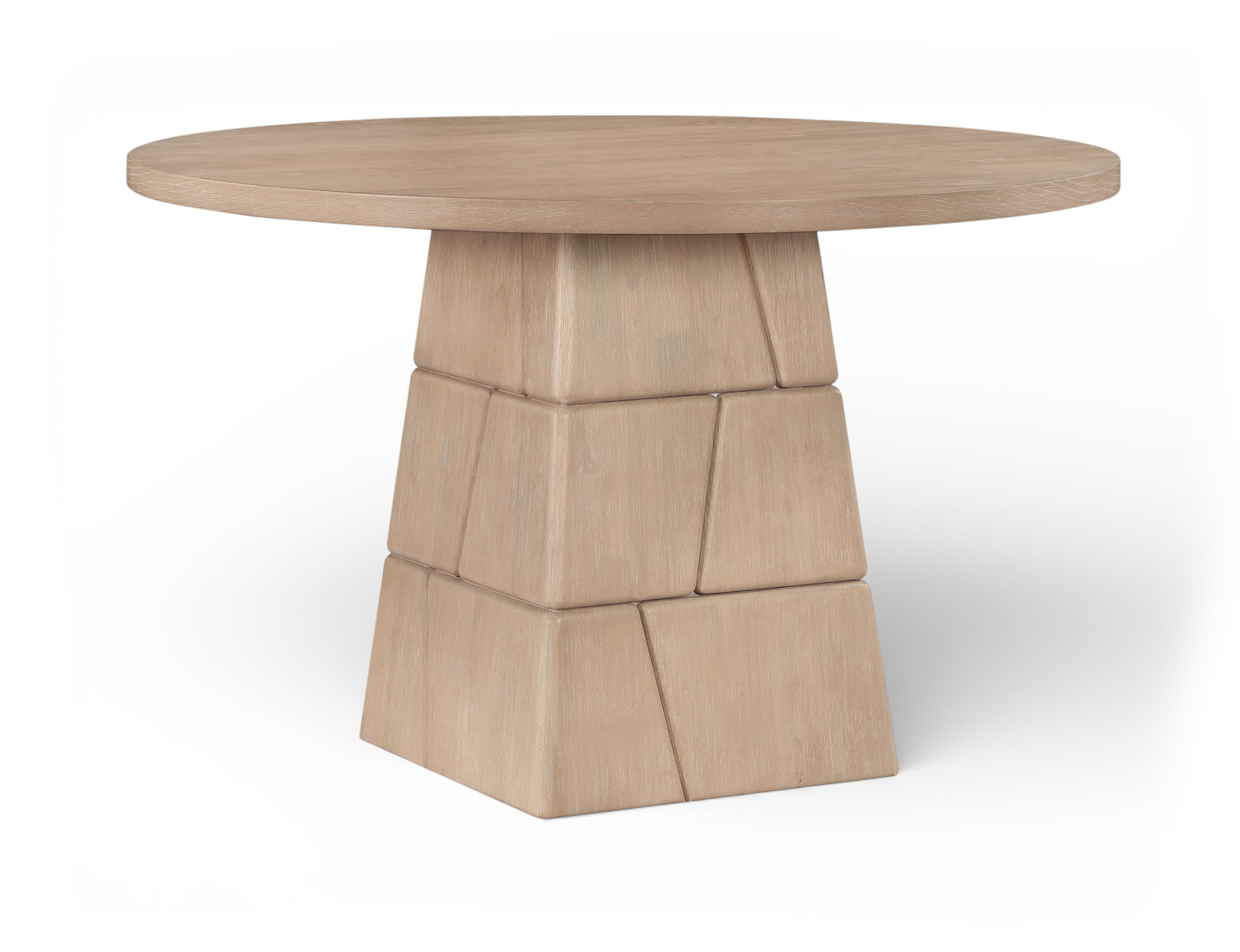 Tavio - 48" Oak Veneer And Solid Wood Dining Table - Natural