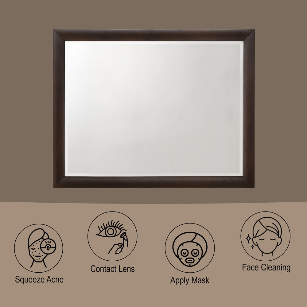 Tablita - Mirror - Dark Merlot, dark brown, view 4