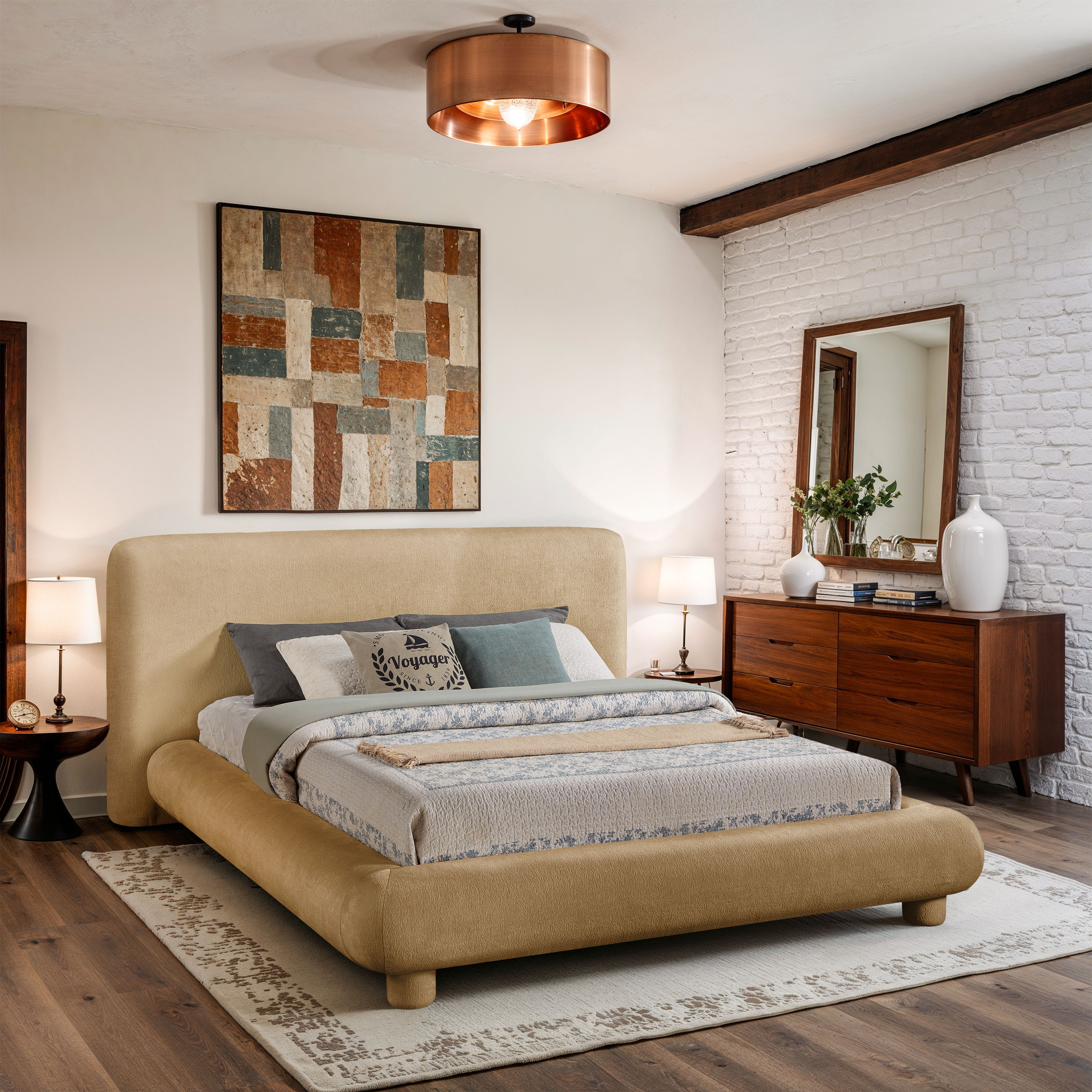 Blair - Queen Bed - Beige