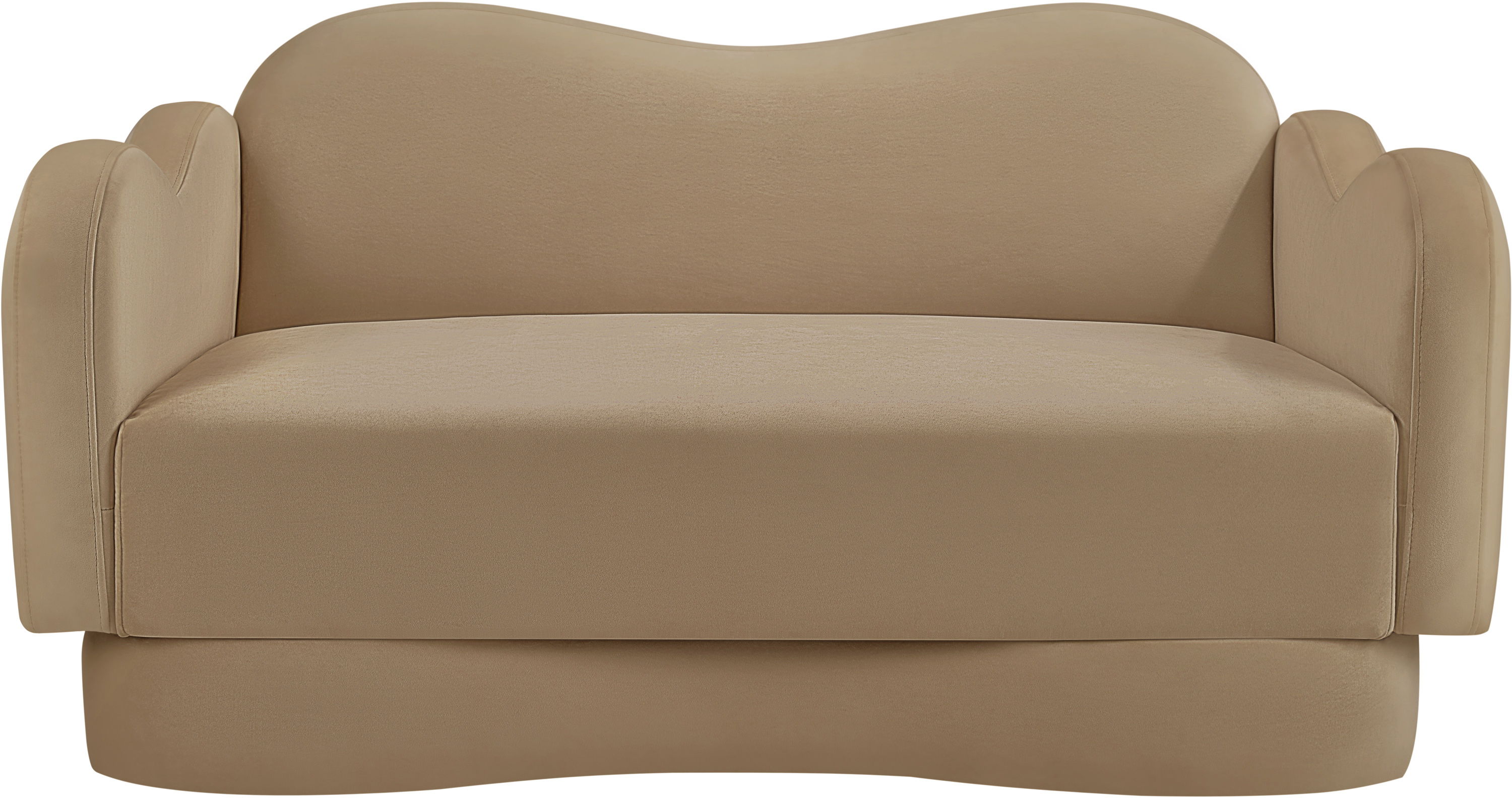 Bloom - Velvet Loveseat - Camel