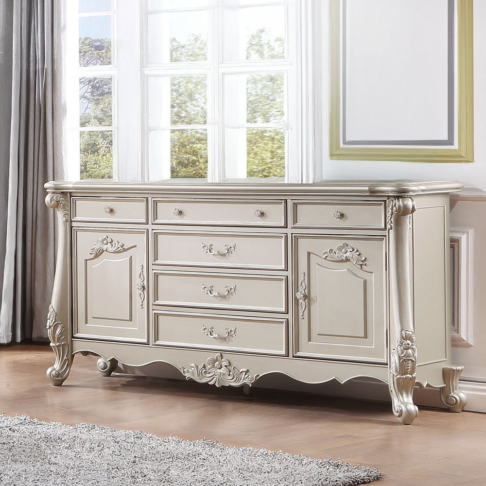 Bently - Dresser - Champagne, white