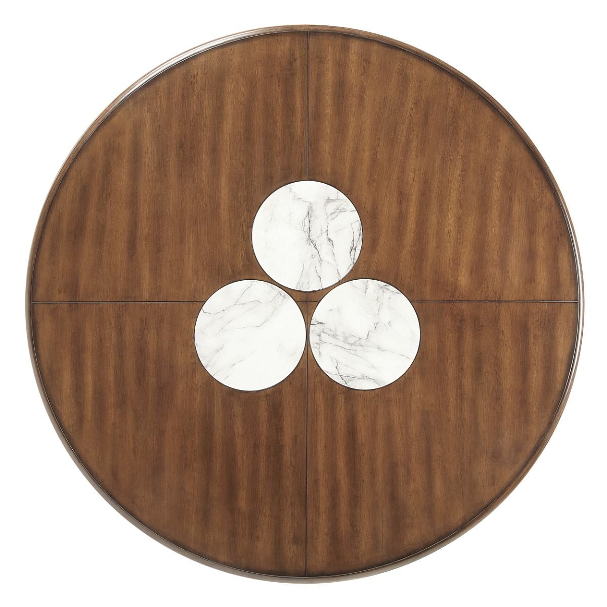 Harvey - Round Dining Table - Brown, dark brown, view 4
