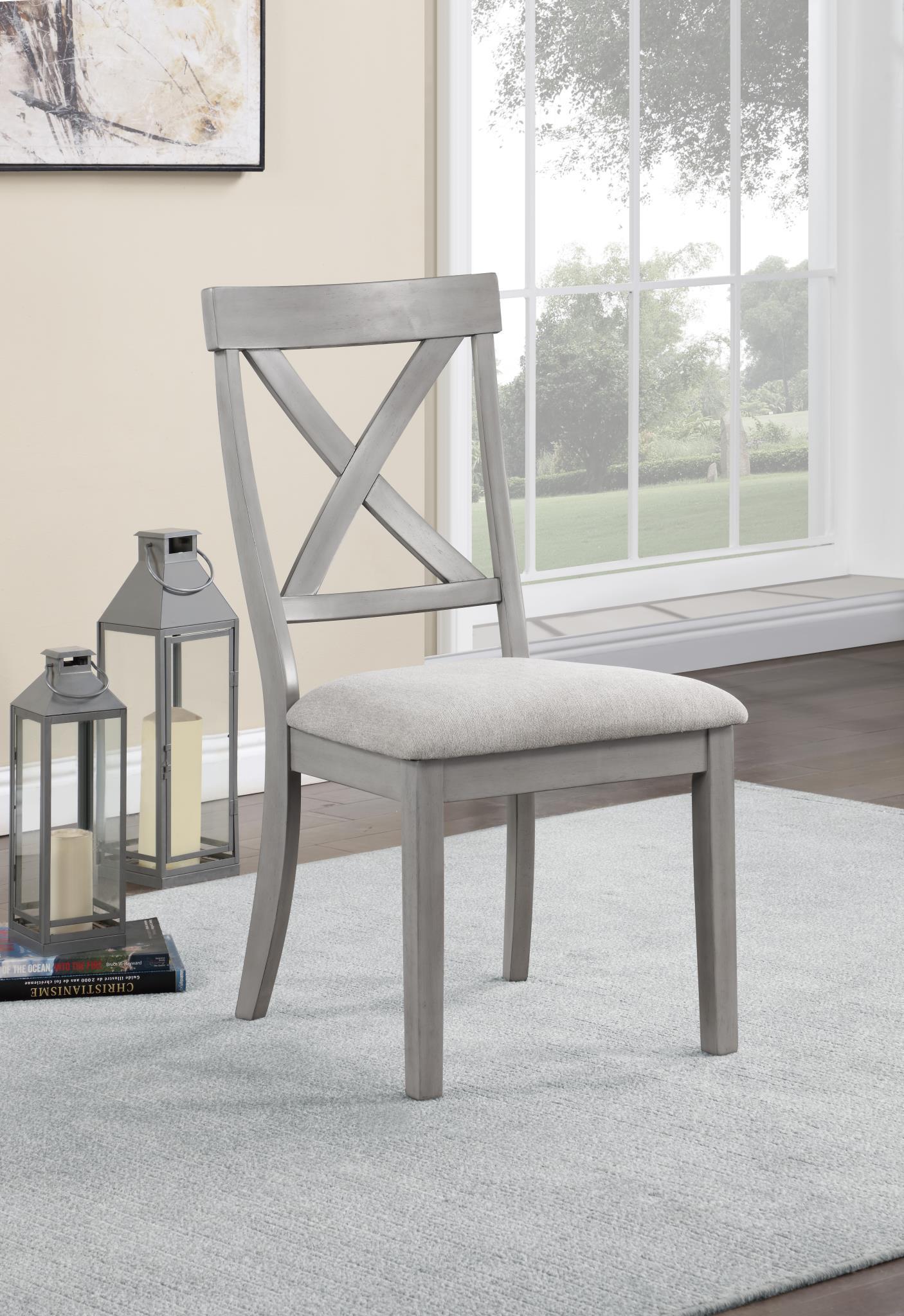 D166 - 5 Piece Dining Room Set (Table, 4 Side Chairs) - Gray