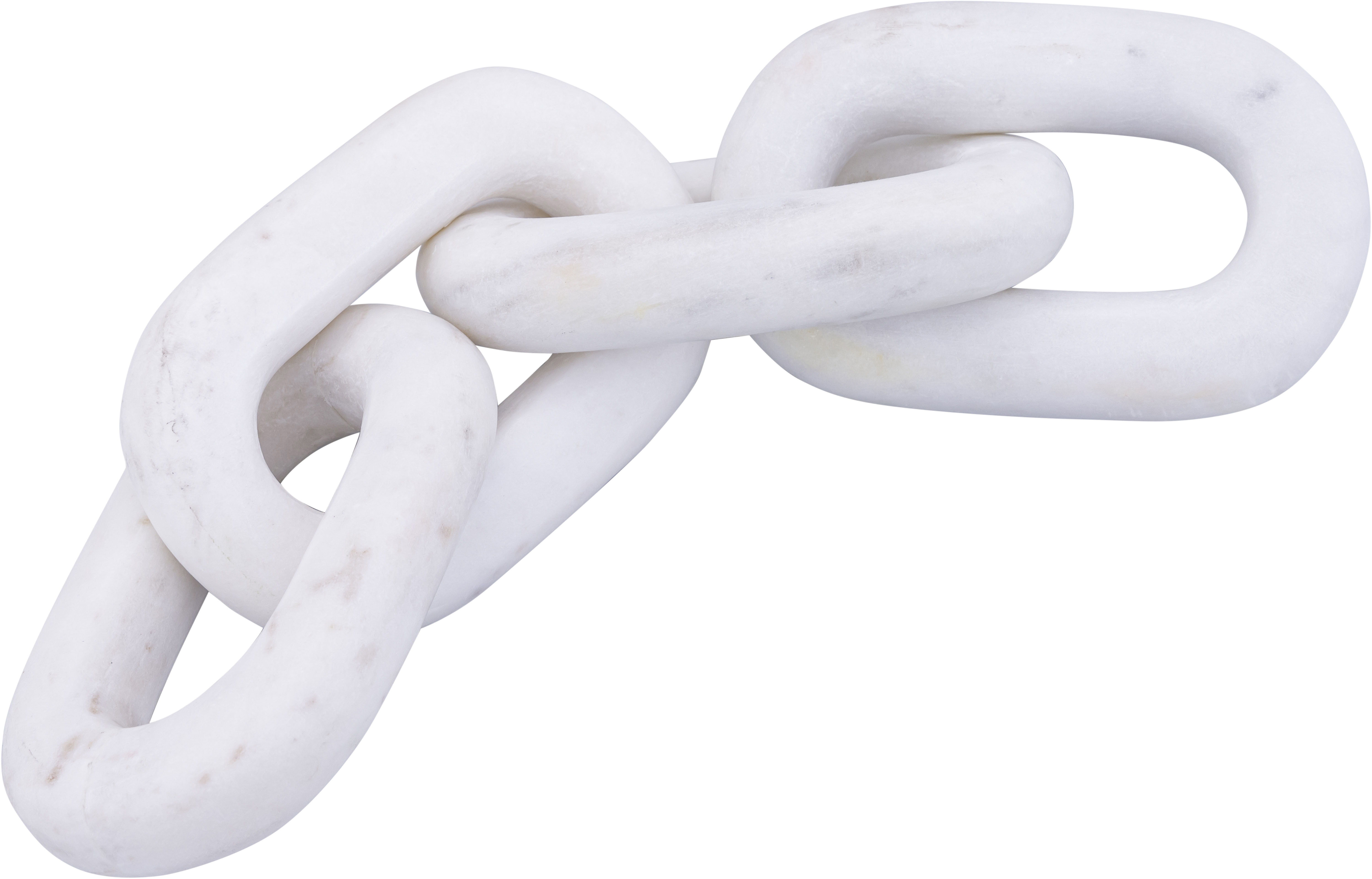 Lynx - Marble Decorative Chain Links - White