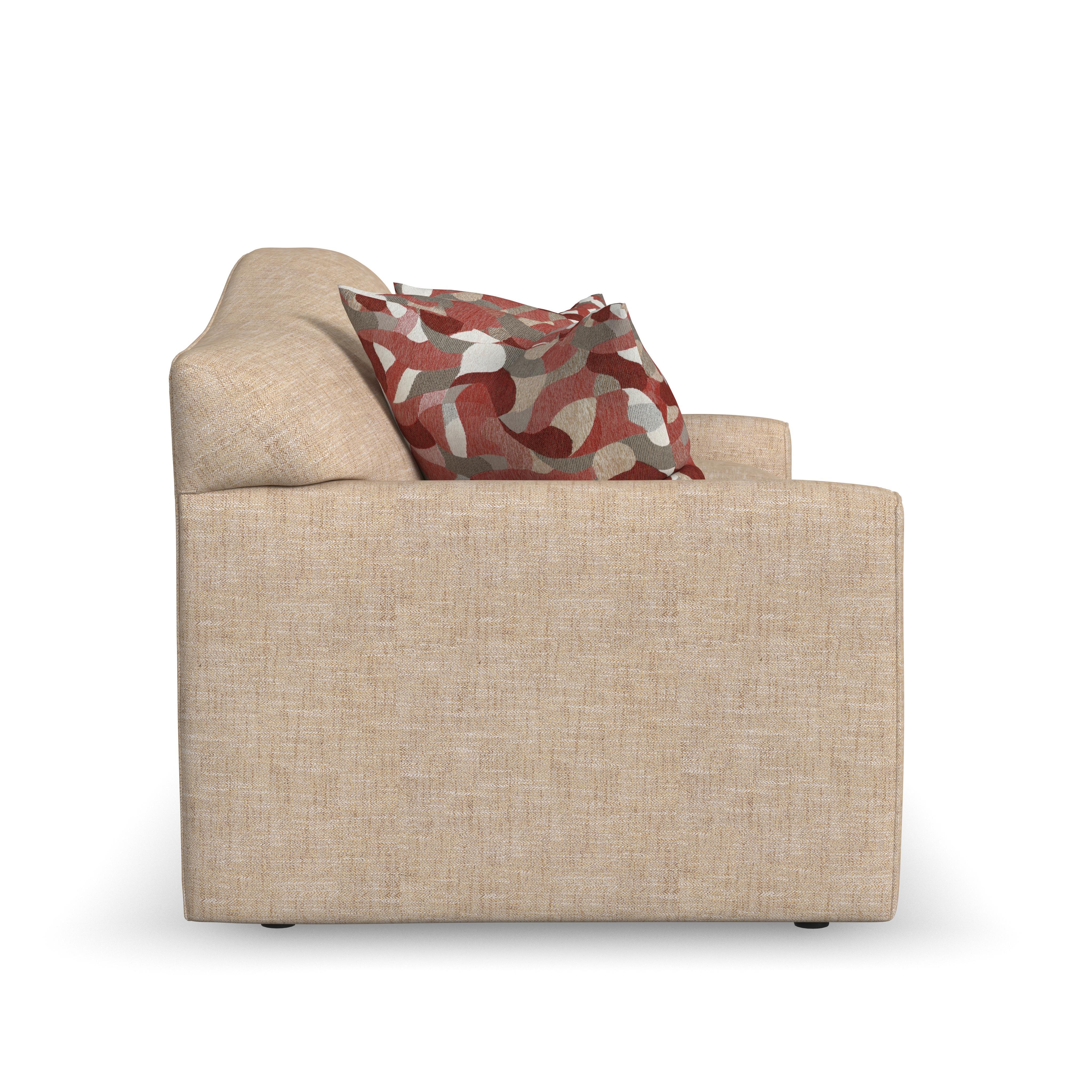 Aggie - Fabric Sofa, white, view 3