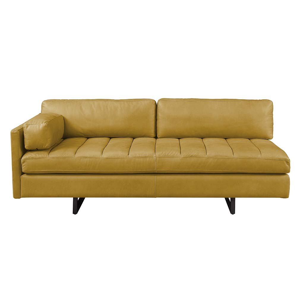 Radia - Sofa With Pillow - Turmeric Top Grain Leather, light brown, view 6