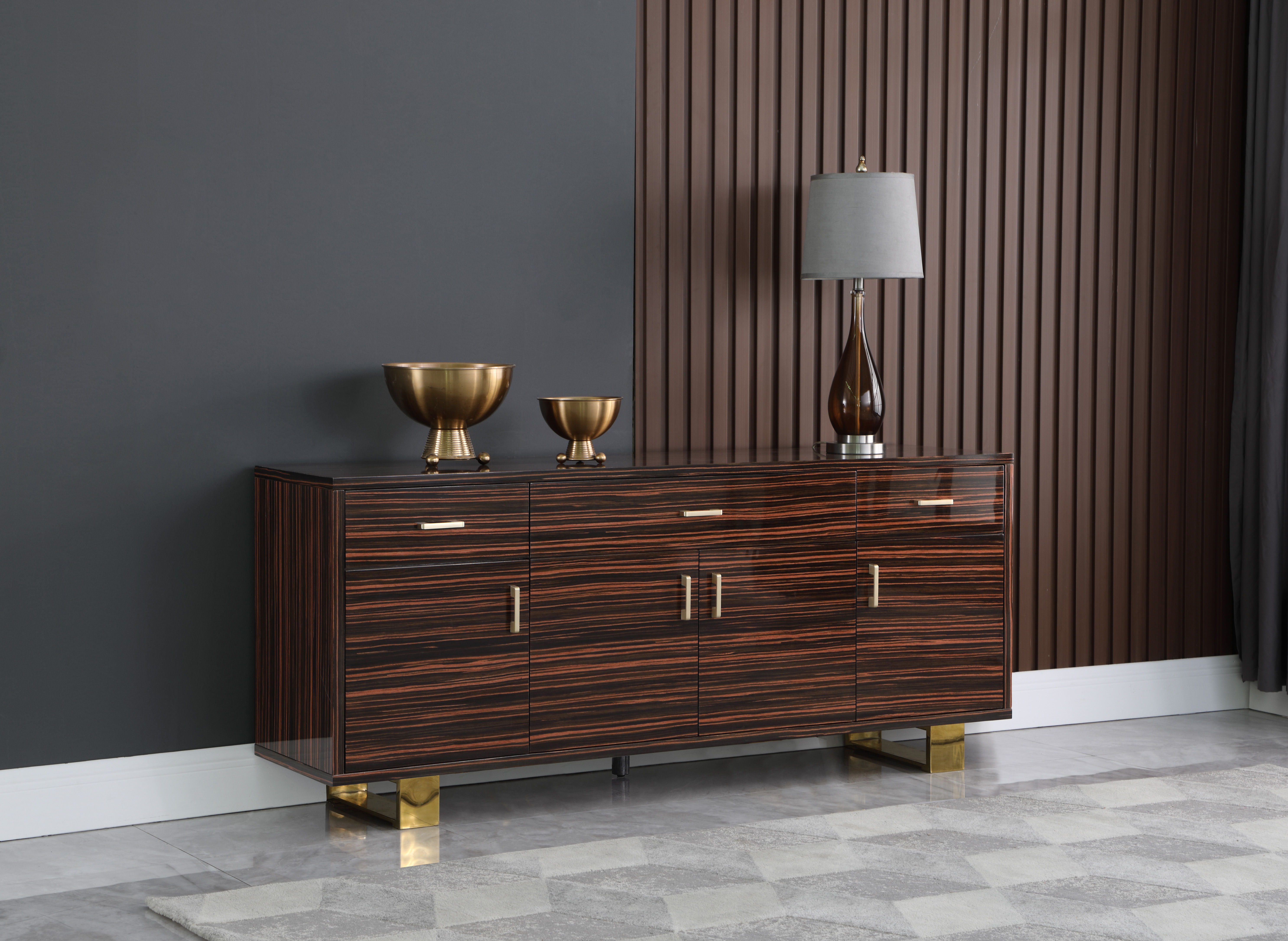 Excel - Sideboard - Brown, Dark