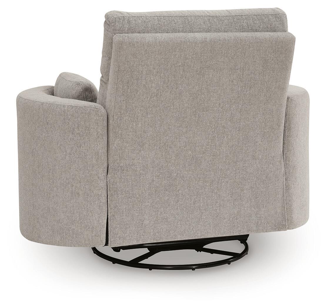 Ashley Furniture ModMax Luxe - Swivel Glider Power Recliner - Flint - Image 6