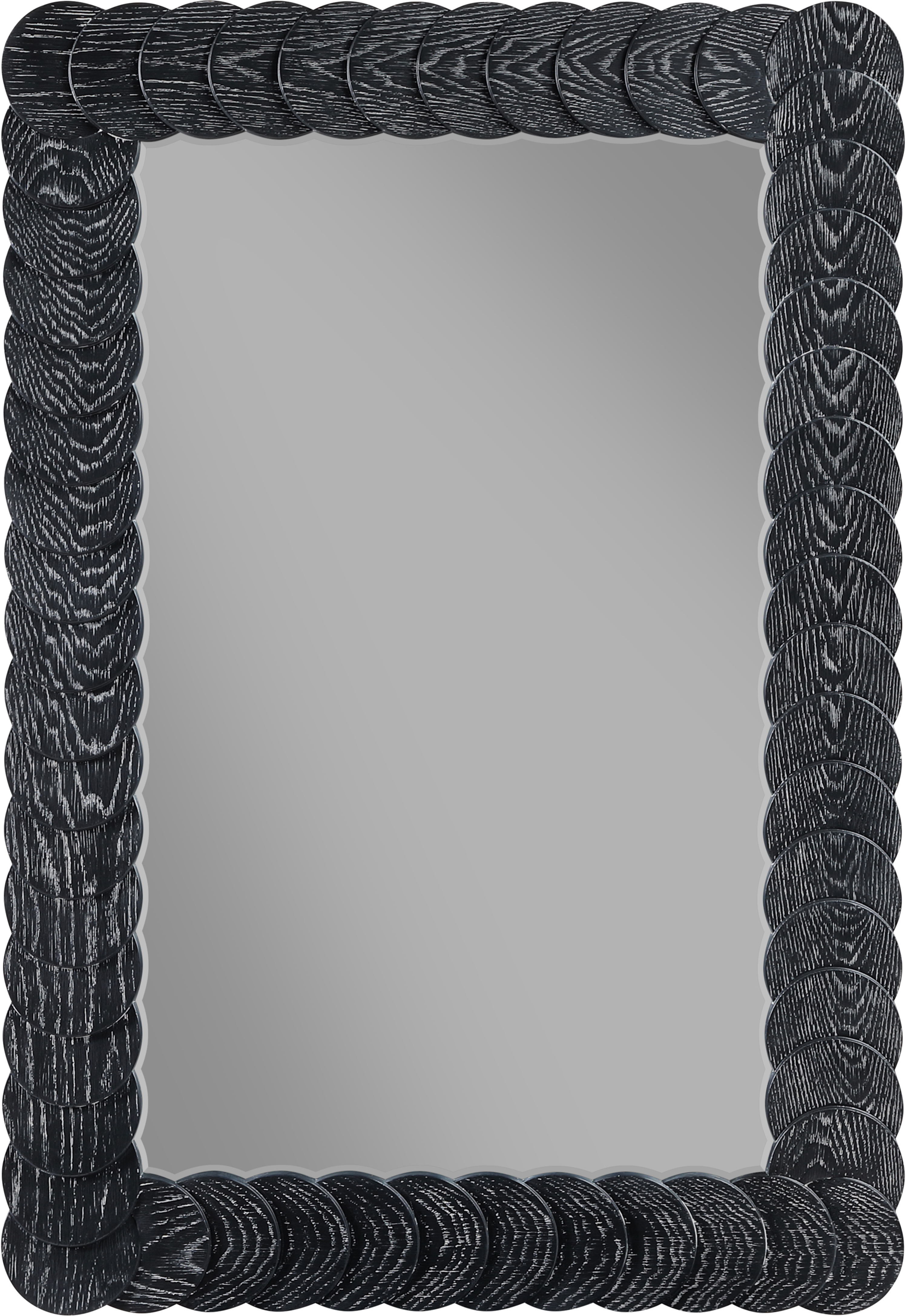 Revolve - Wood Mirror - Black