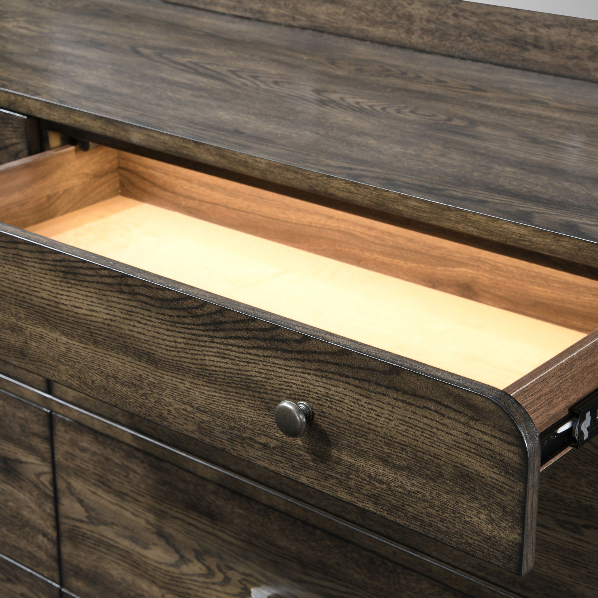 Rex - Mirror - Walnut, dark brown