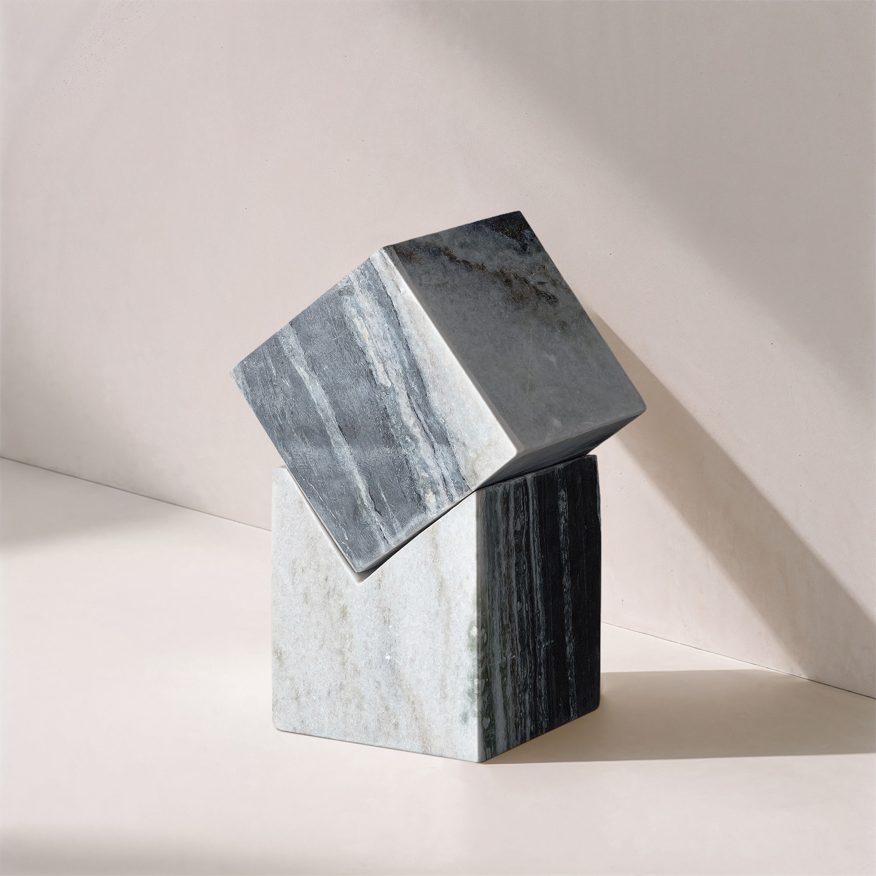 Quad - Marble Decorative Cube - Panda