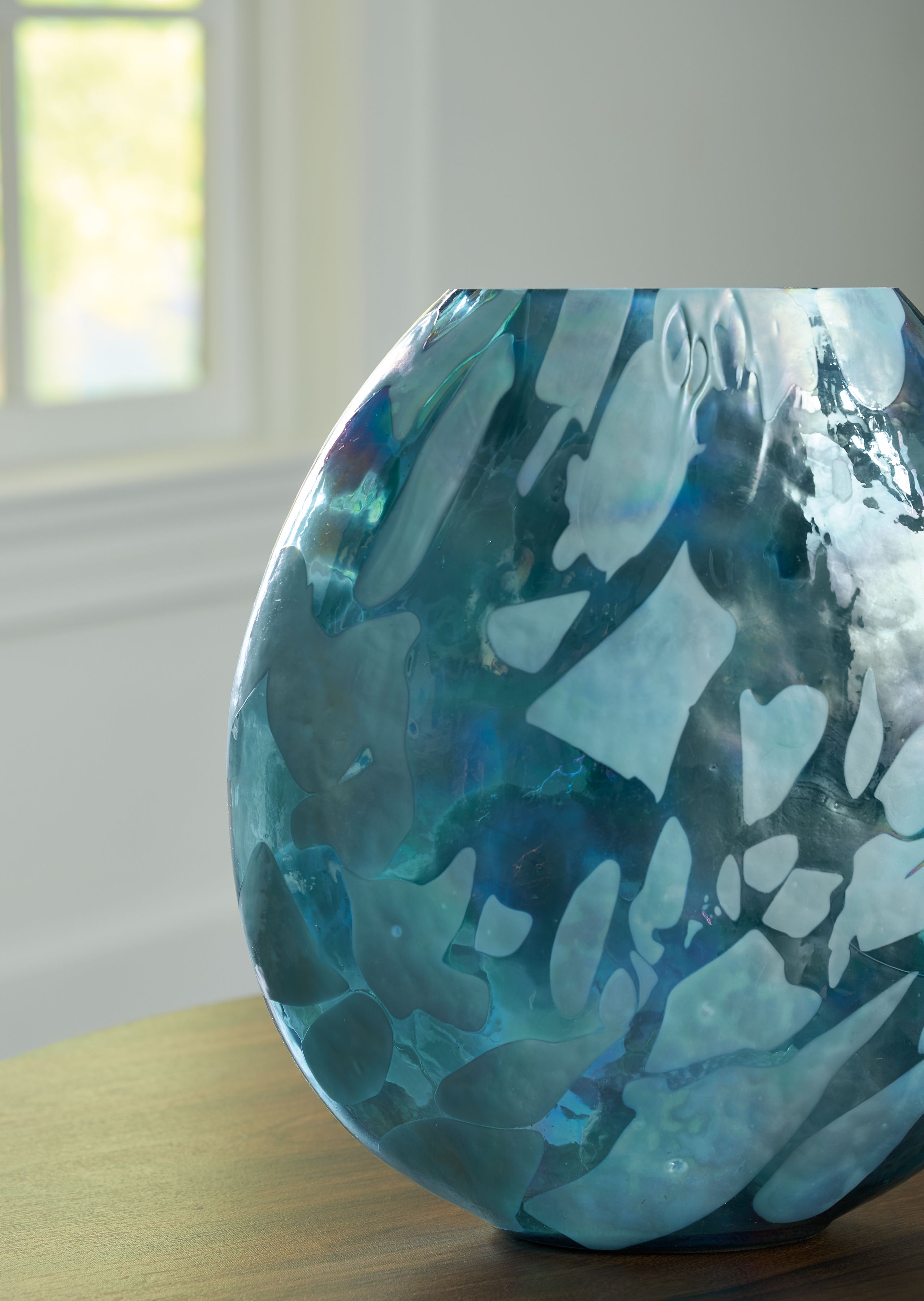 Cartshaw - Vase - 12" - Iridescent Teal