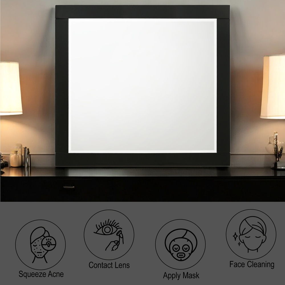 Chelsie - Mirror - Black, black, view 4