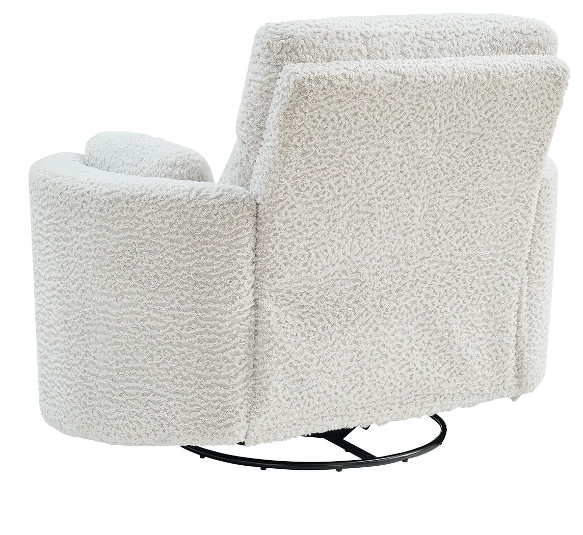 Ashley Furniture Gosaldo - Swivel Glider Power Recliner - Silver - Image 5