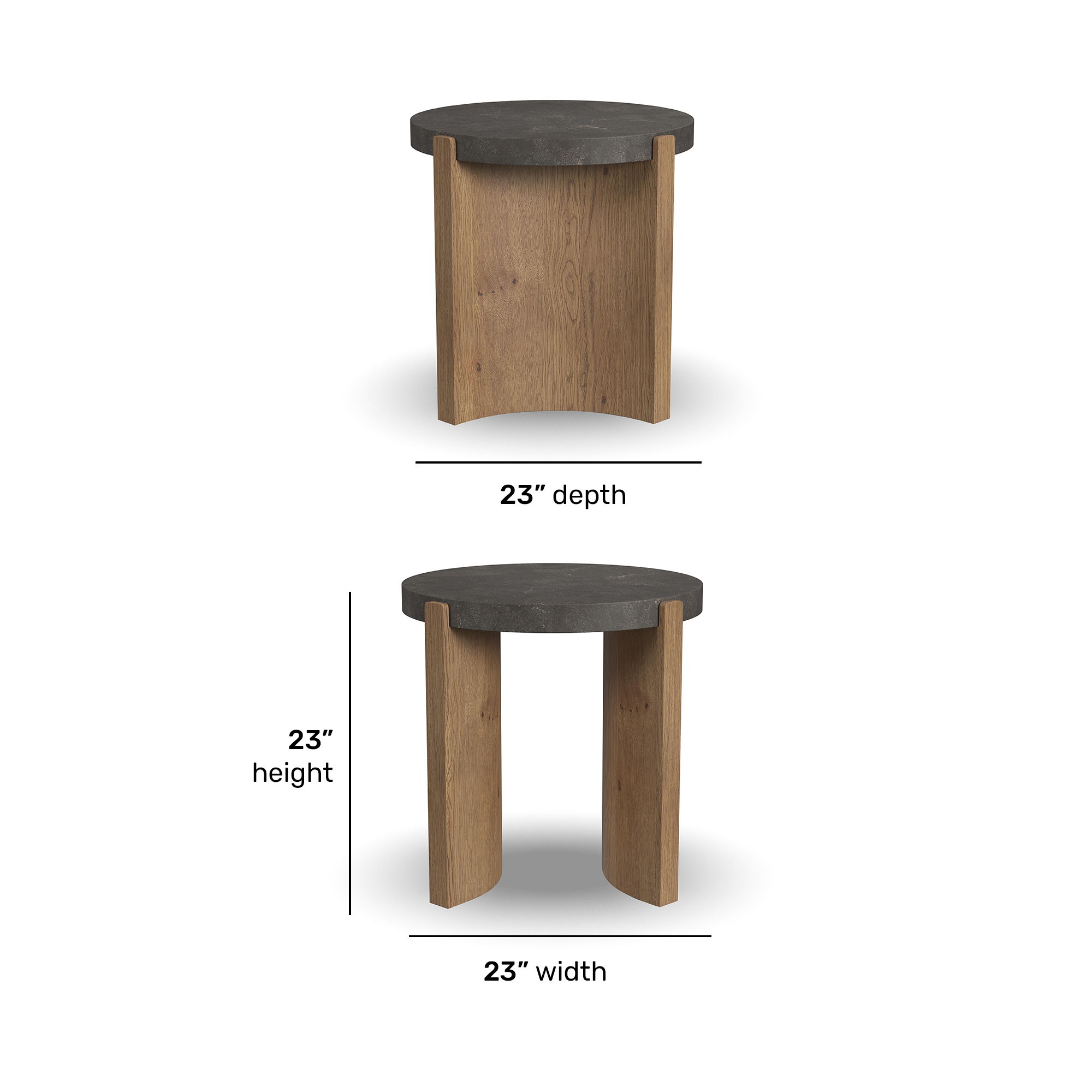 Eclipse - Round Coffee Table - Light Brown / Beige, light brown, view 6