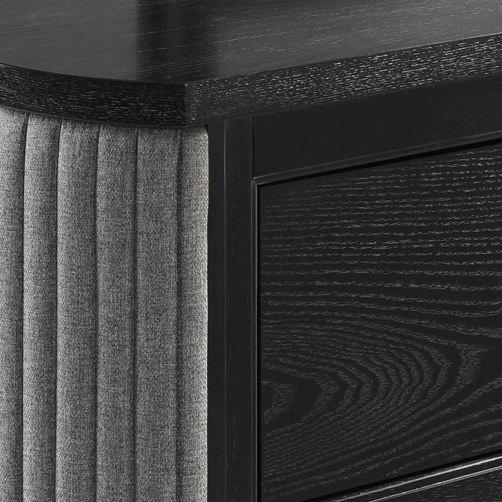 Skyline - 2 Drawer Nightstand - Onyx, black, view 6
