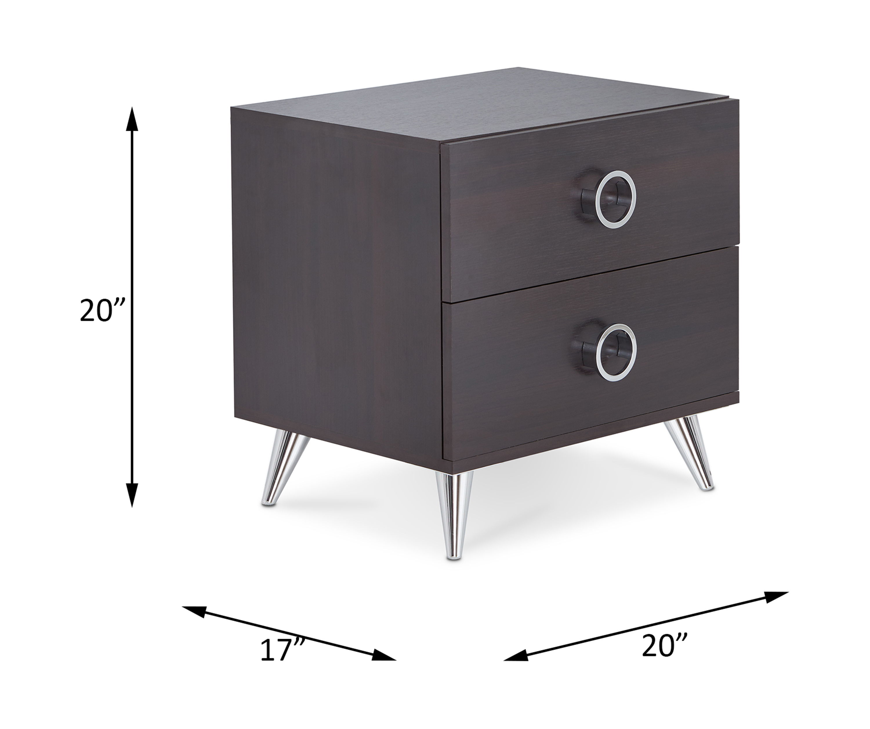 Elms - Accent Table - Espresso, dark brown, view 5