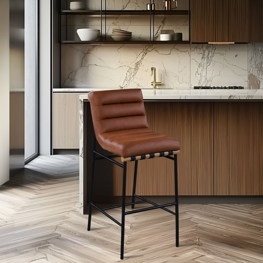 Burke - Bar Stool - Cognac