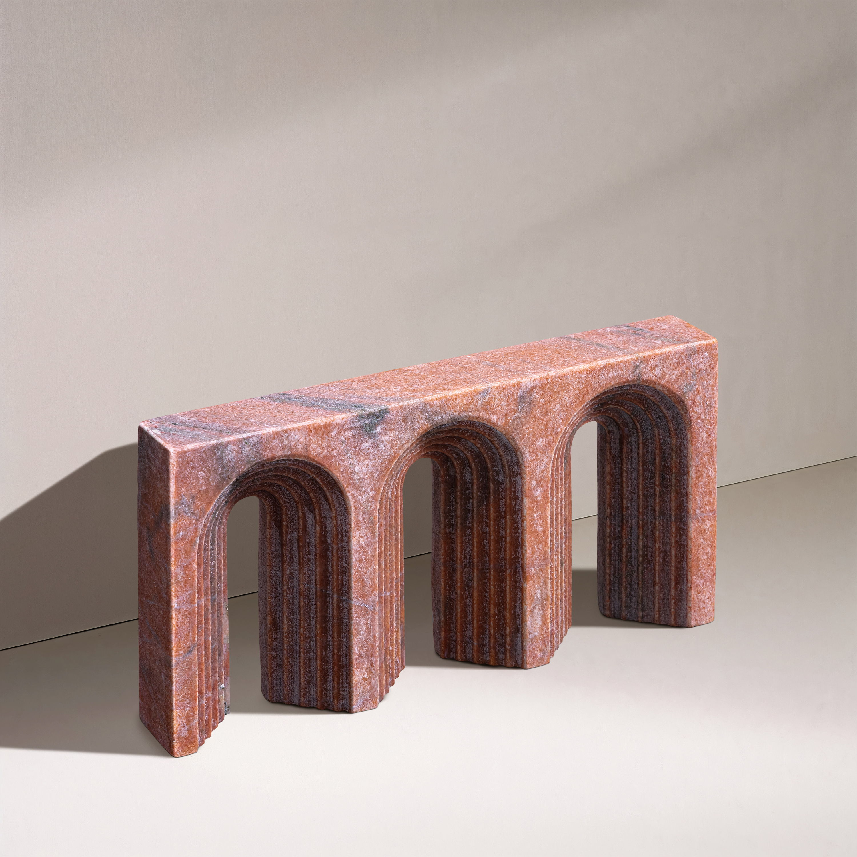 Curva - Marble Decorative Object - Pink