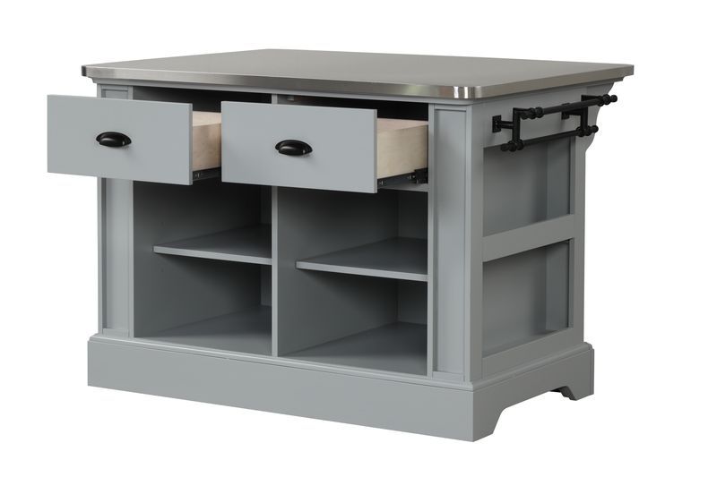 Urrur - Kitchen Island - Gray, gray, view 6