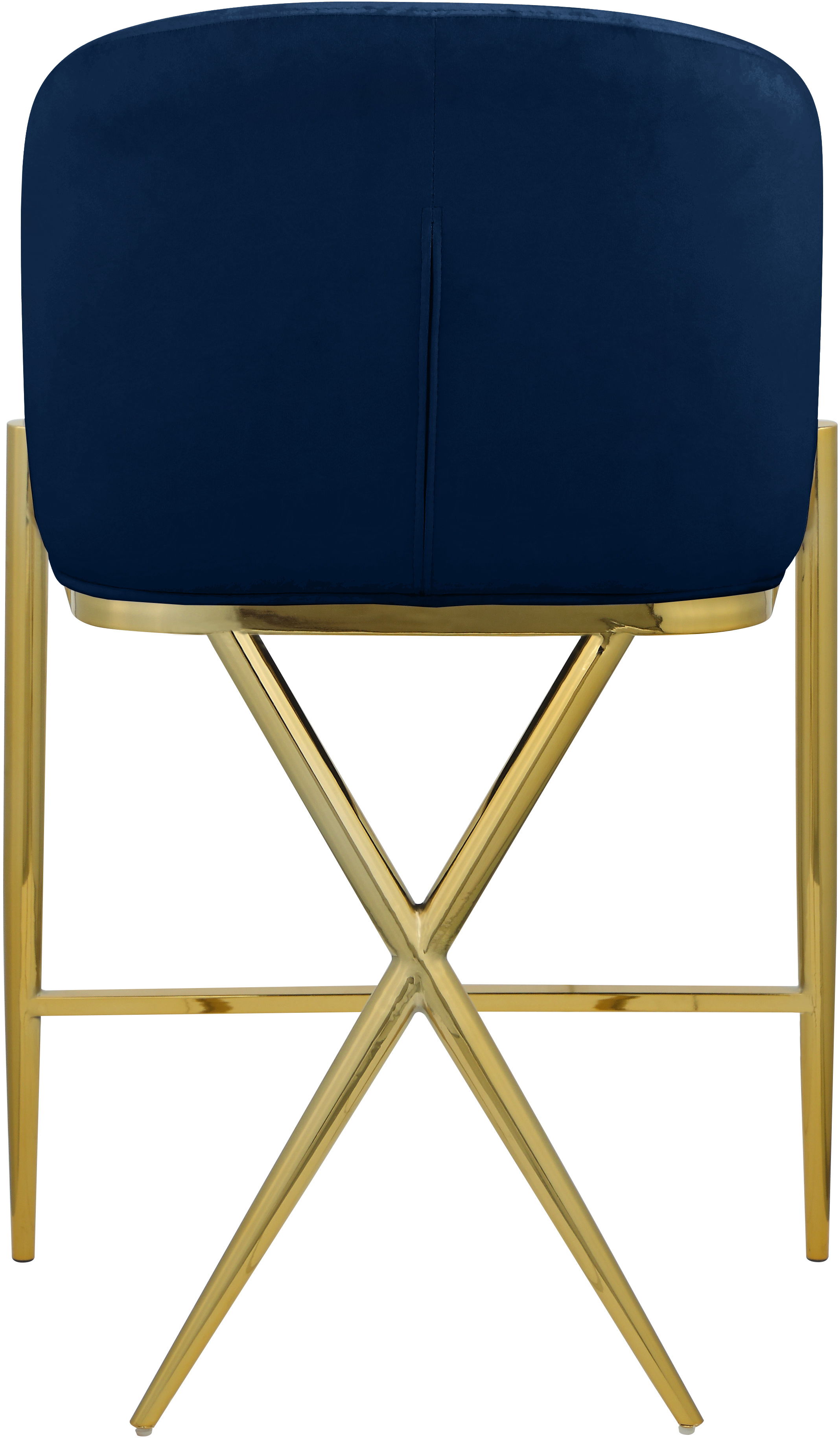 Xavier - Fabric Counter Stool - Navy