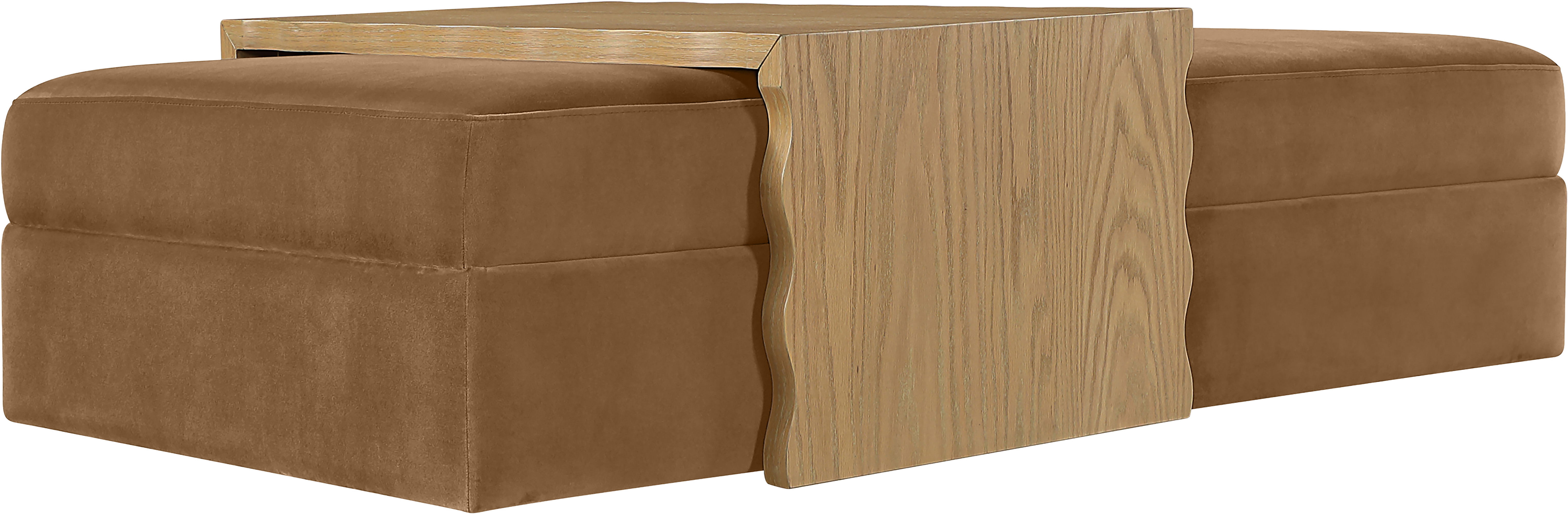 Woodra - Coffee Table / Ottoman - Saddle
