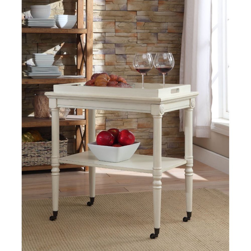 Frisco - Serving Cart - Antique White, white, view 5