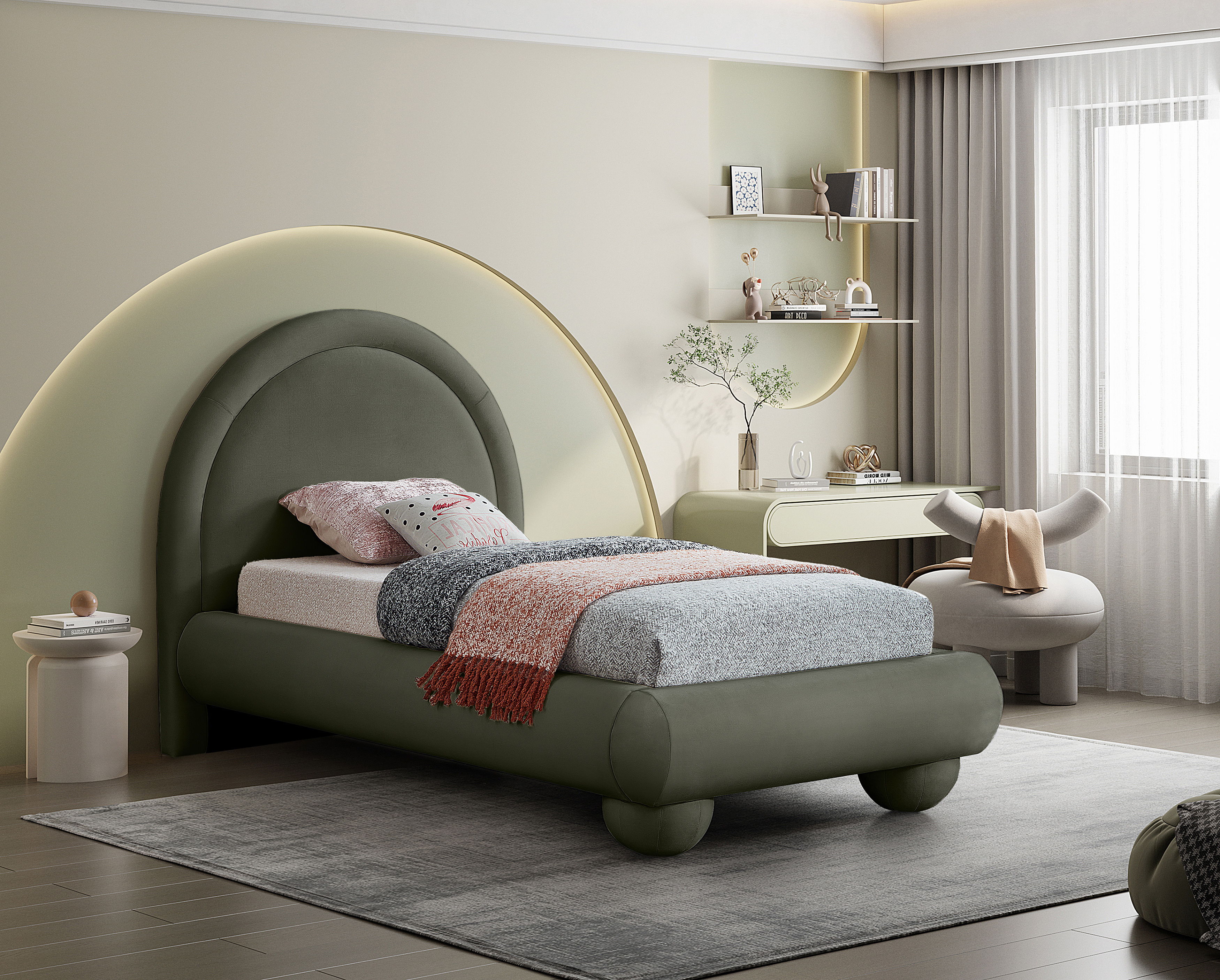 Madrid - Twin Bed - Green