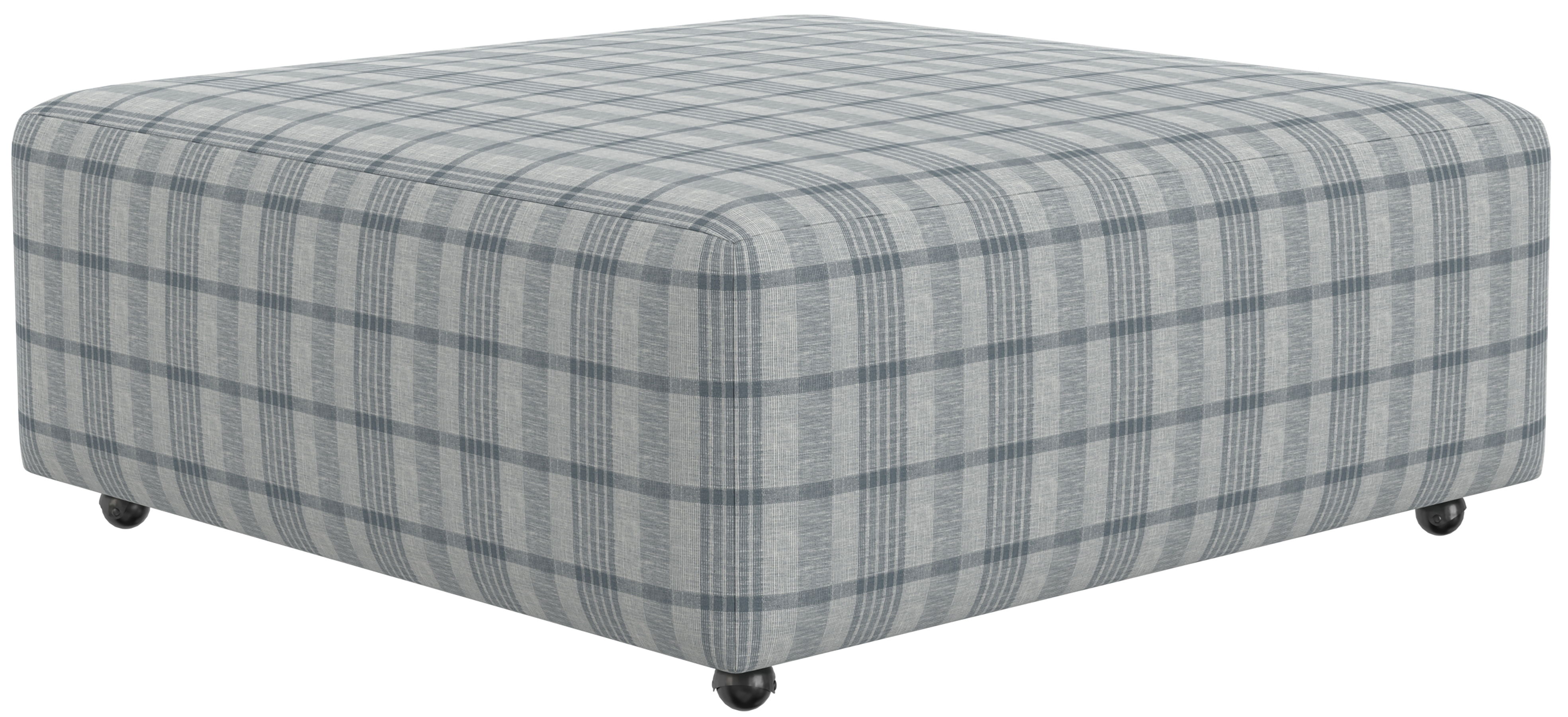 Chappy - Castered Cocktail Ottoman - Chambray