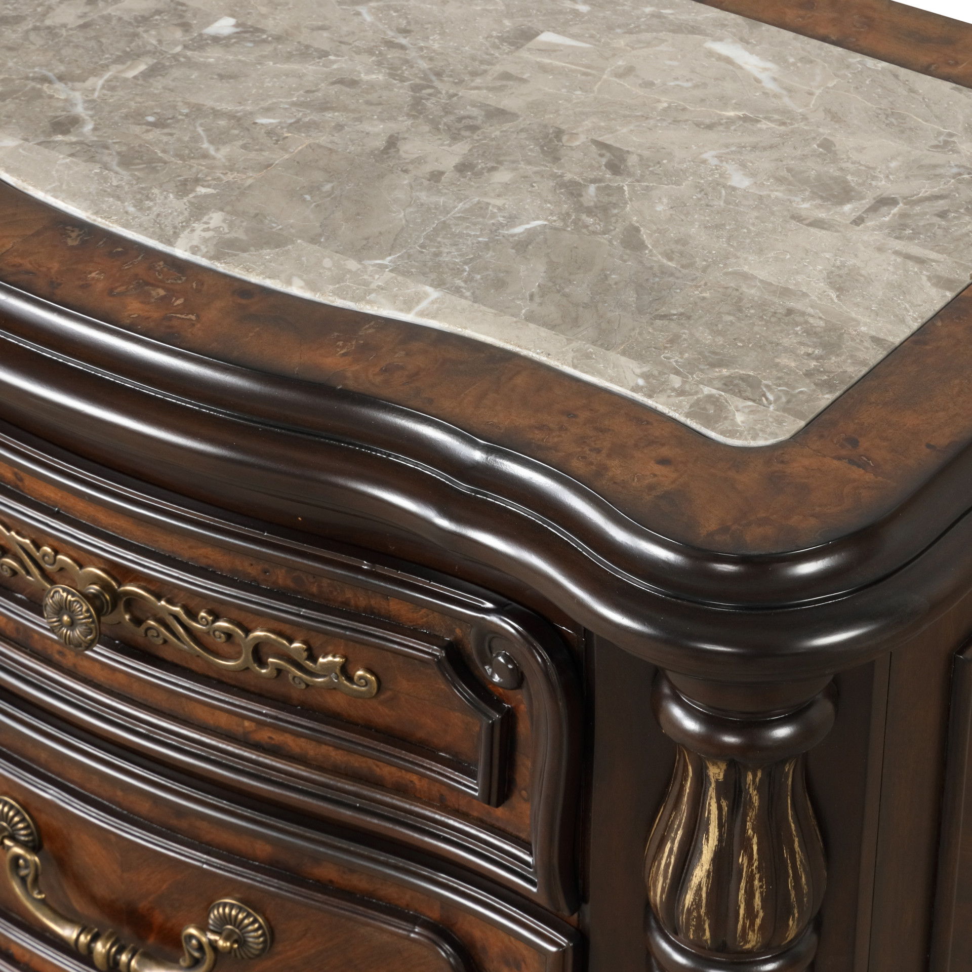 Bella Notte - Nightstand - Mahogany Brown, light brown, view 6