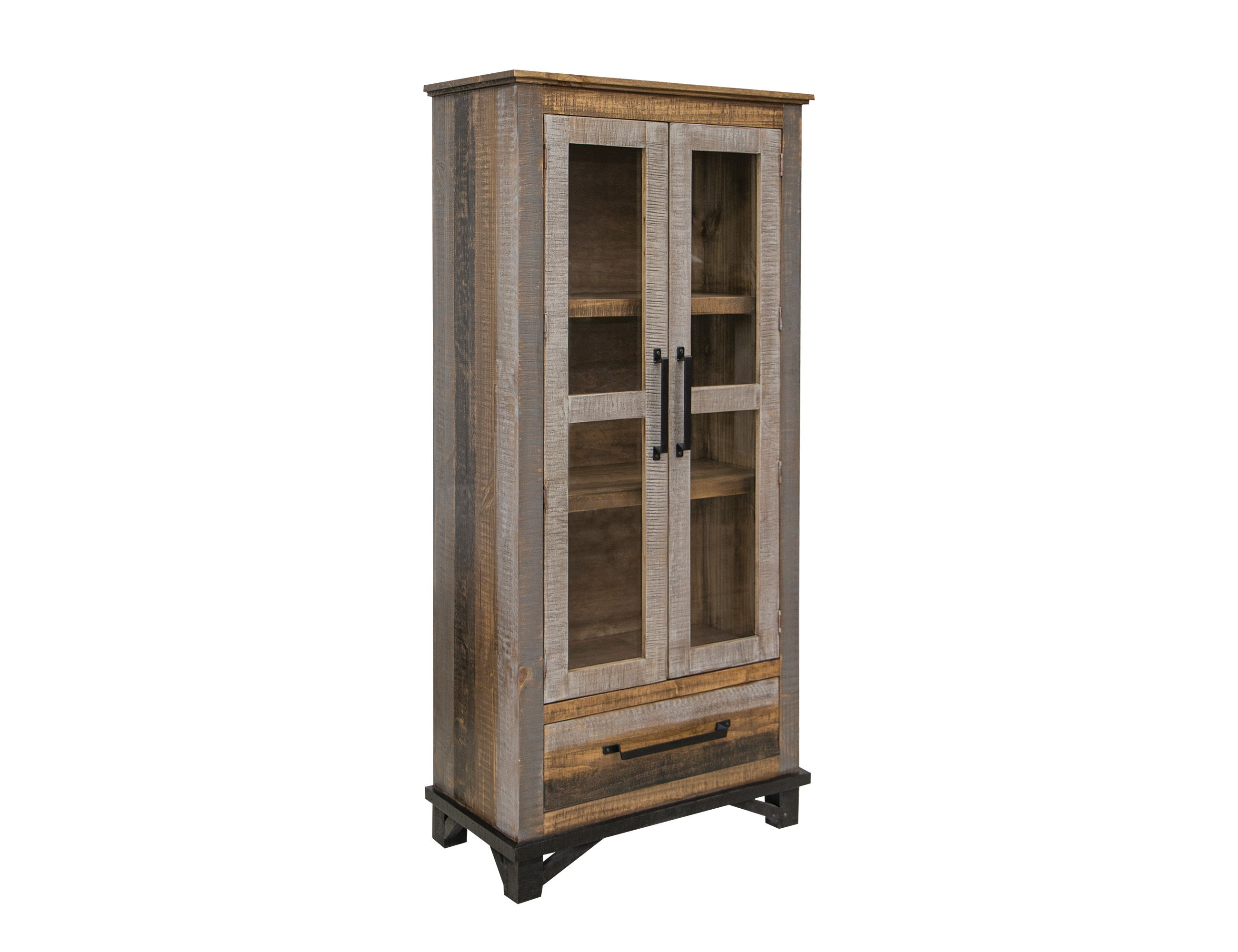 International Furniture Direct Loft Brown - Cabinet - Two Tone Gray / Brown